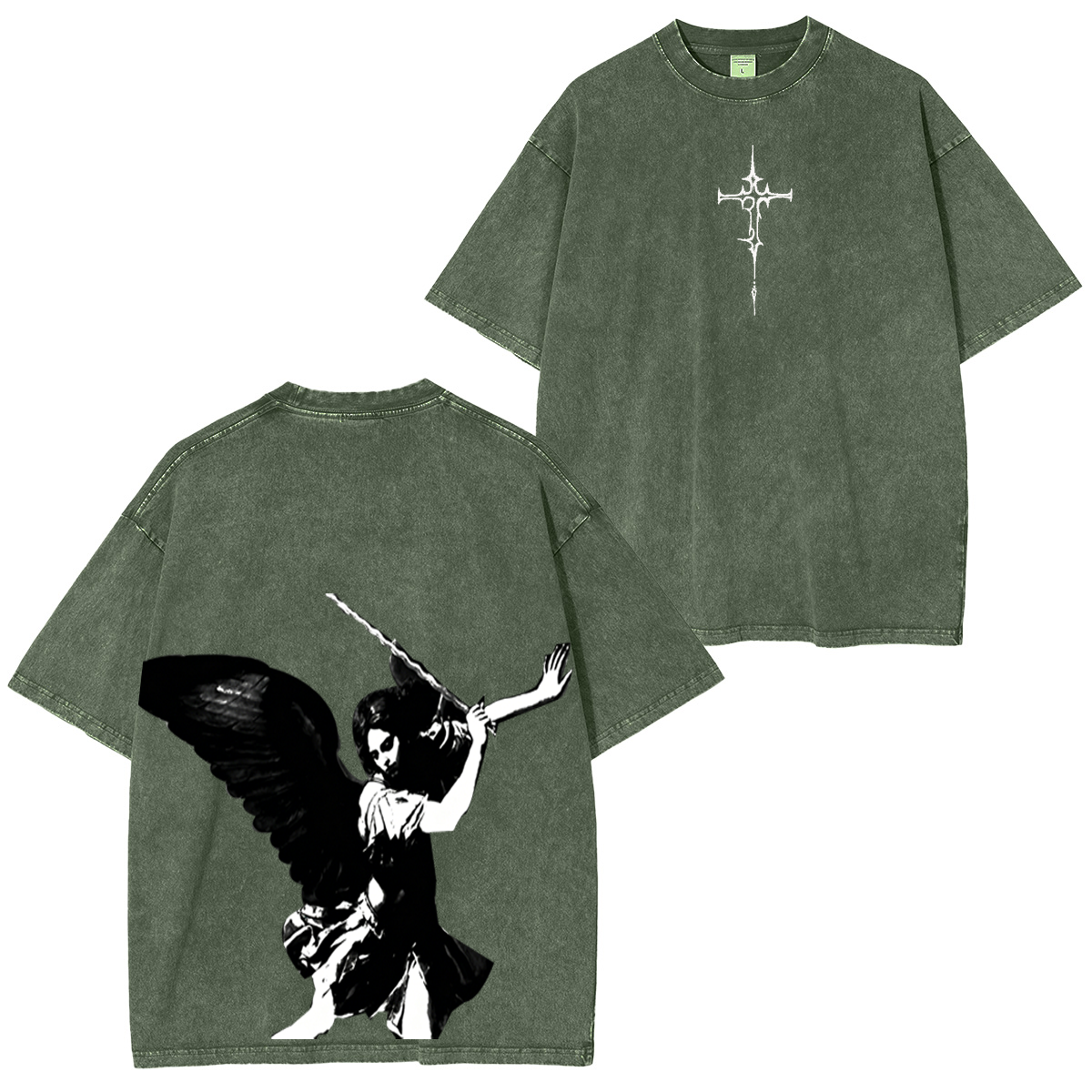 Archangel Saint Michael Vintage Washed Unisex T-Shirt