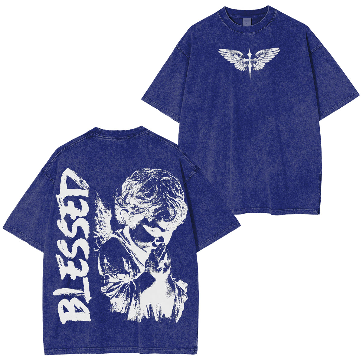 Blessed Angel Washed Unisex T-Shirt