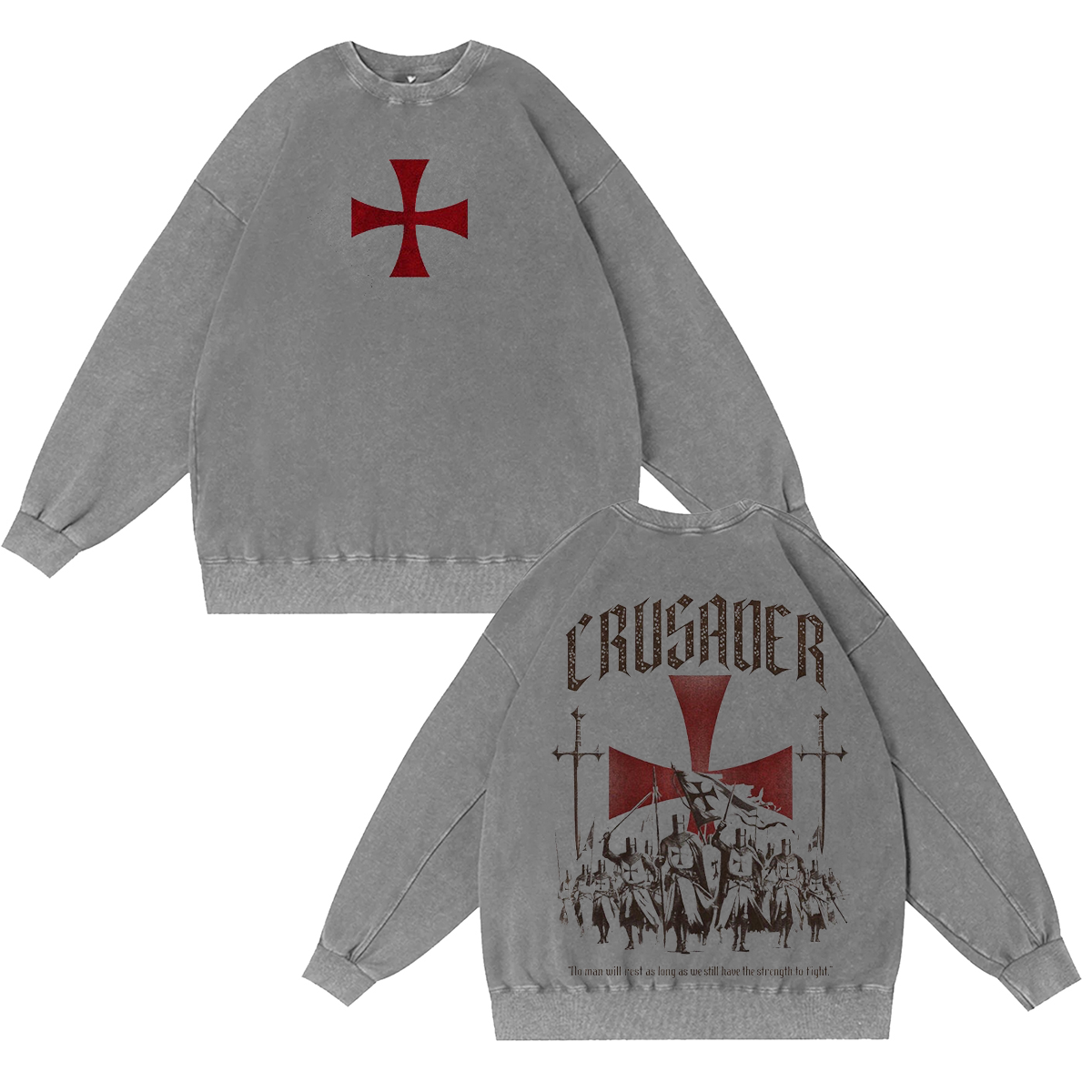 Crusader Knight Washed T-shirt/Crewneck/Hoodie