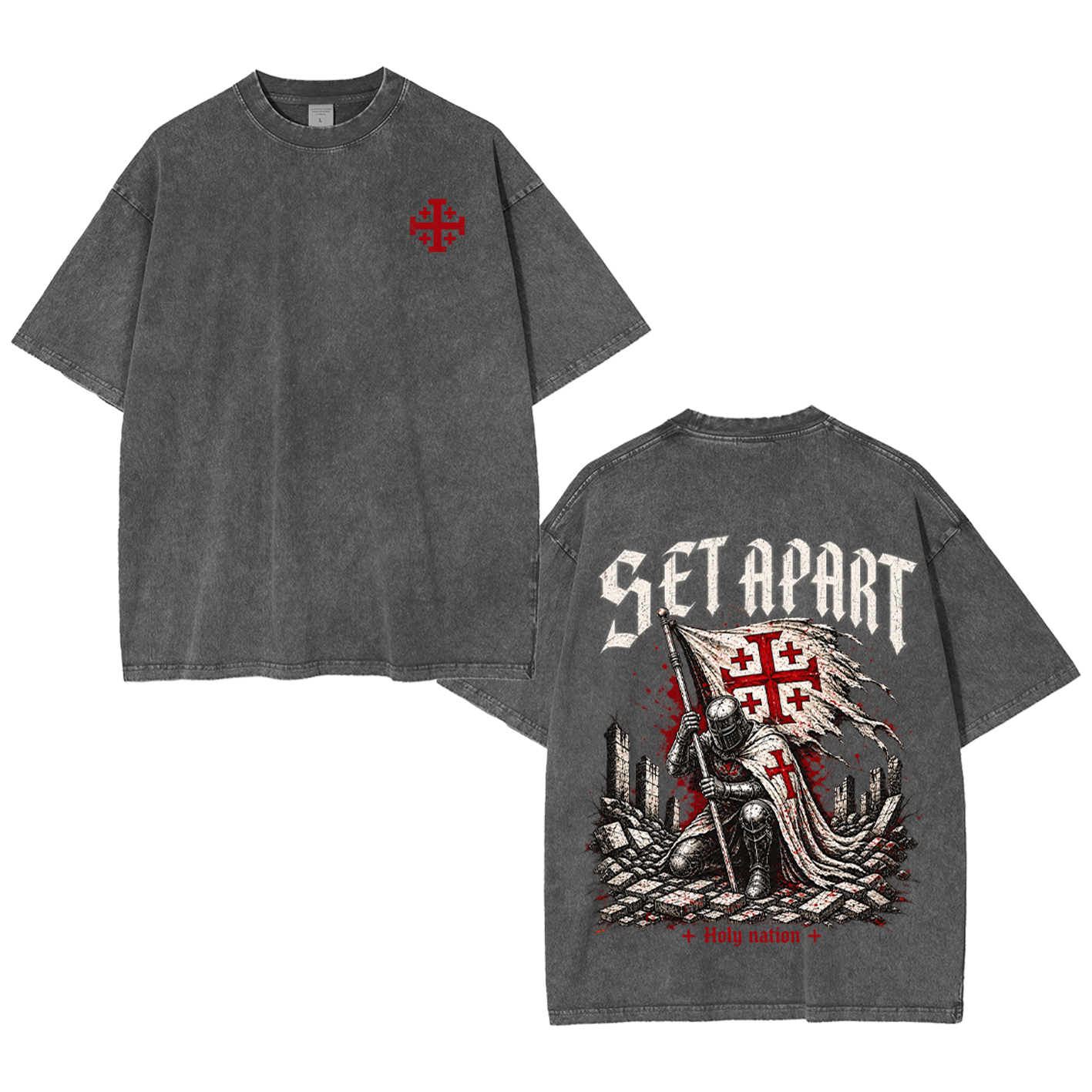 Set Apart Holy Nation Vintage Washed T-Shirt/Crewneck/Hoodie