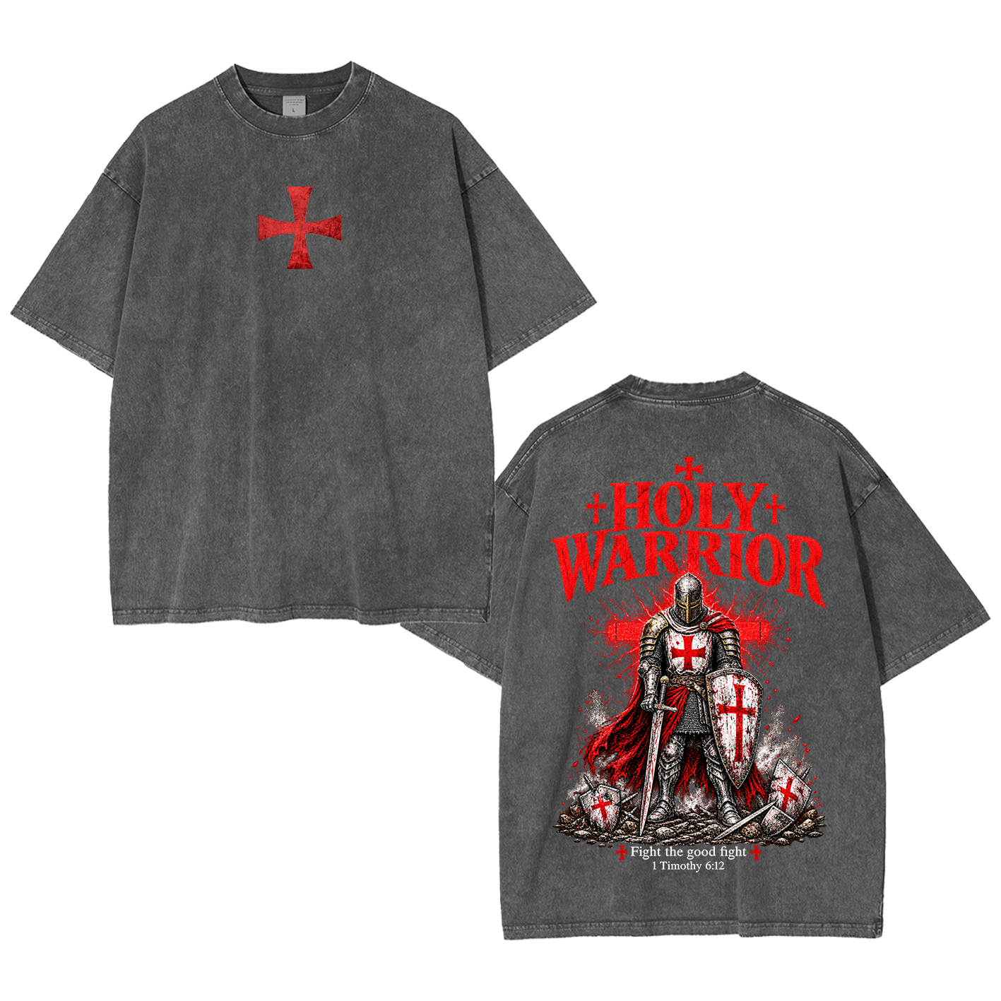 Holy Warrior Washed T-Shirt/Crewneck/Hoodie