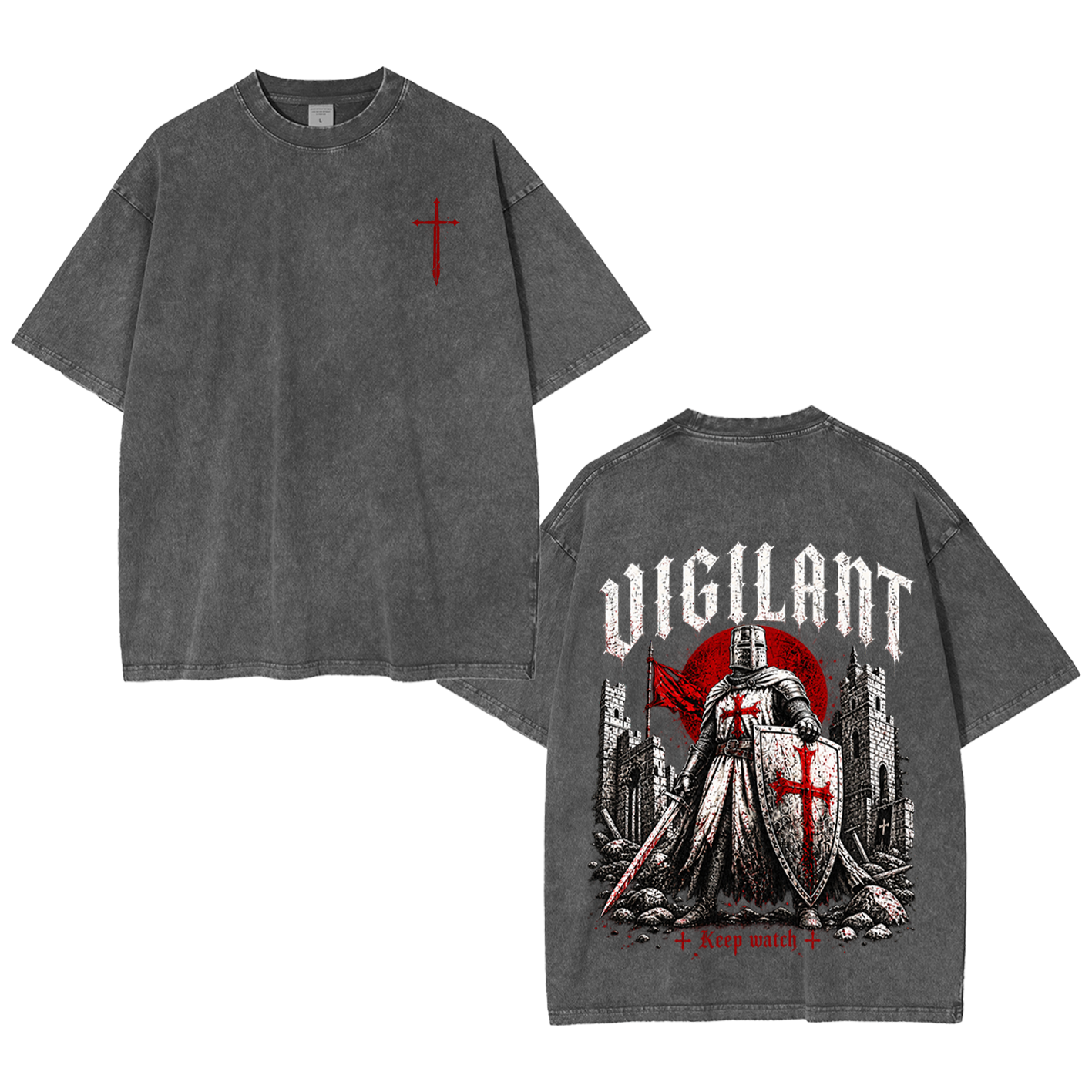 Vigilant Keep Watch Vintage Washed T-Shirt/Crewneck/Hoodie
