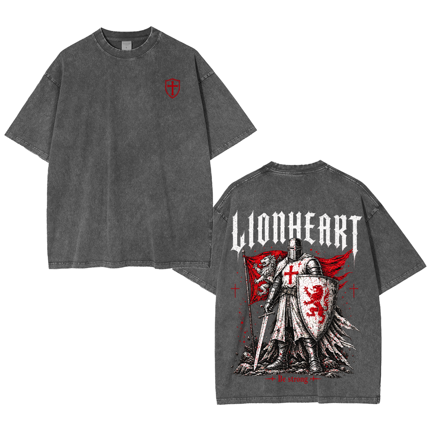 Lionheart Be Strong Vintage Washed T-Shirt/Crewneck/Hoodie