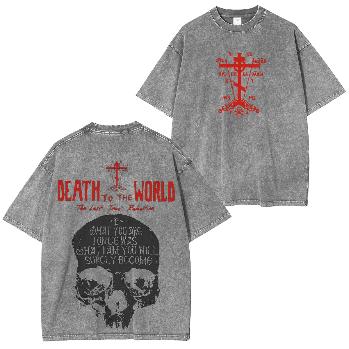 Death Row Doberman Washed Unisex T-Shirt