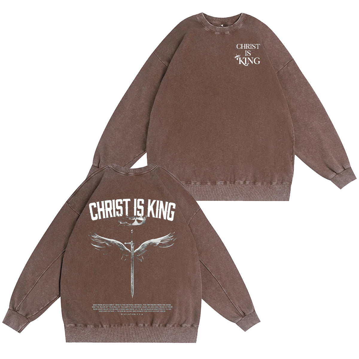 Christ the King Washed T-shirt/Crewneck/Hoodie
