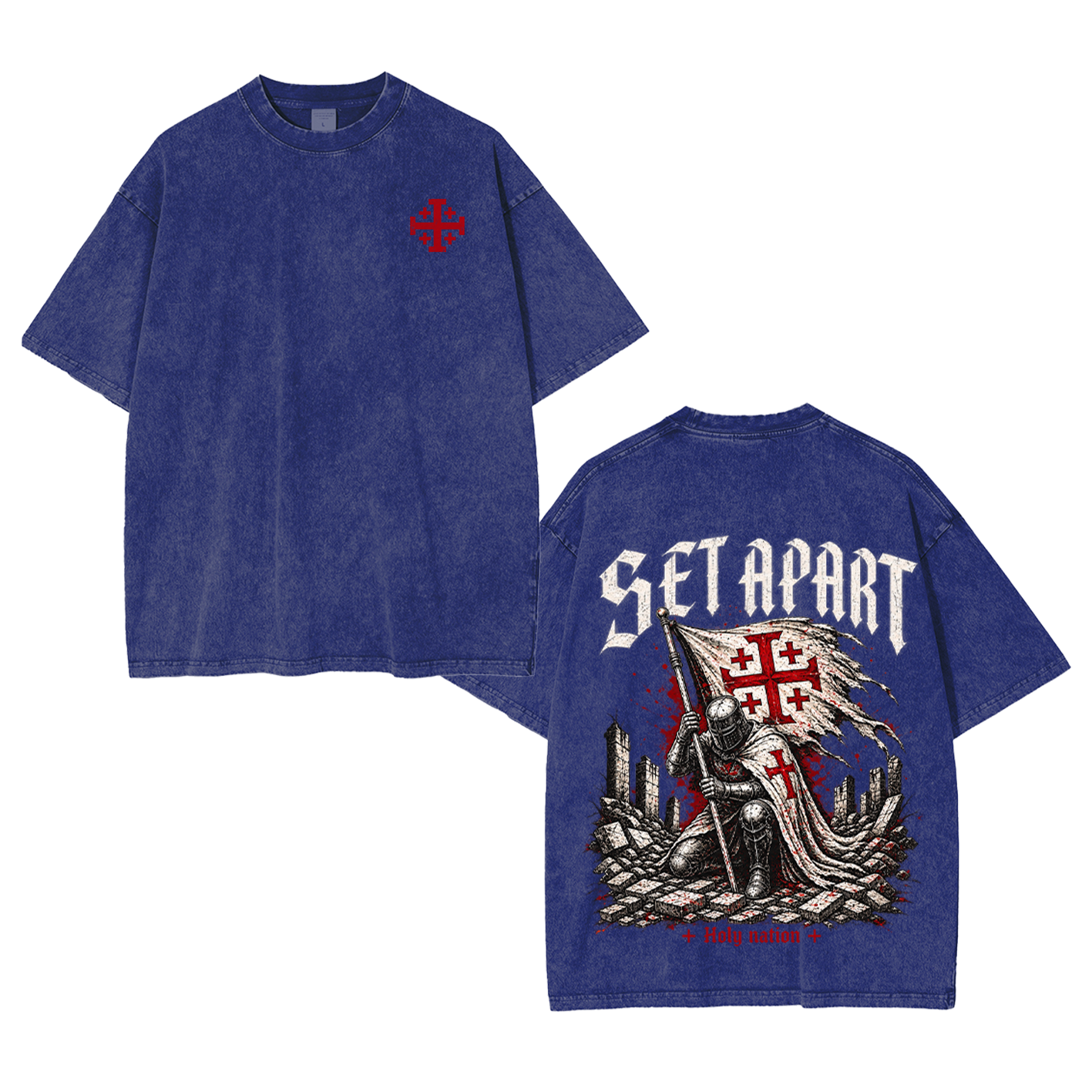 Set Apart Holy Nation Vintage Washed T-Shirt/Crewneck/Hoodie