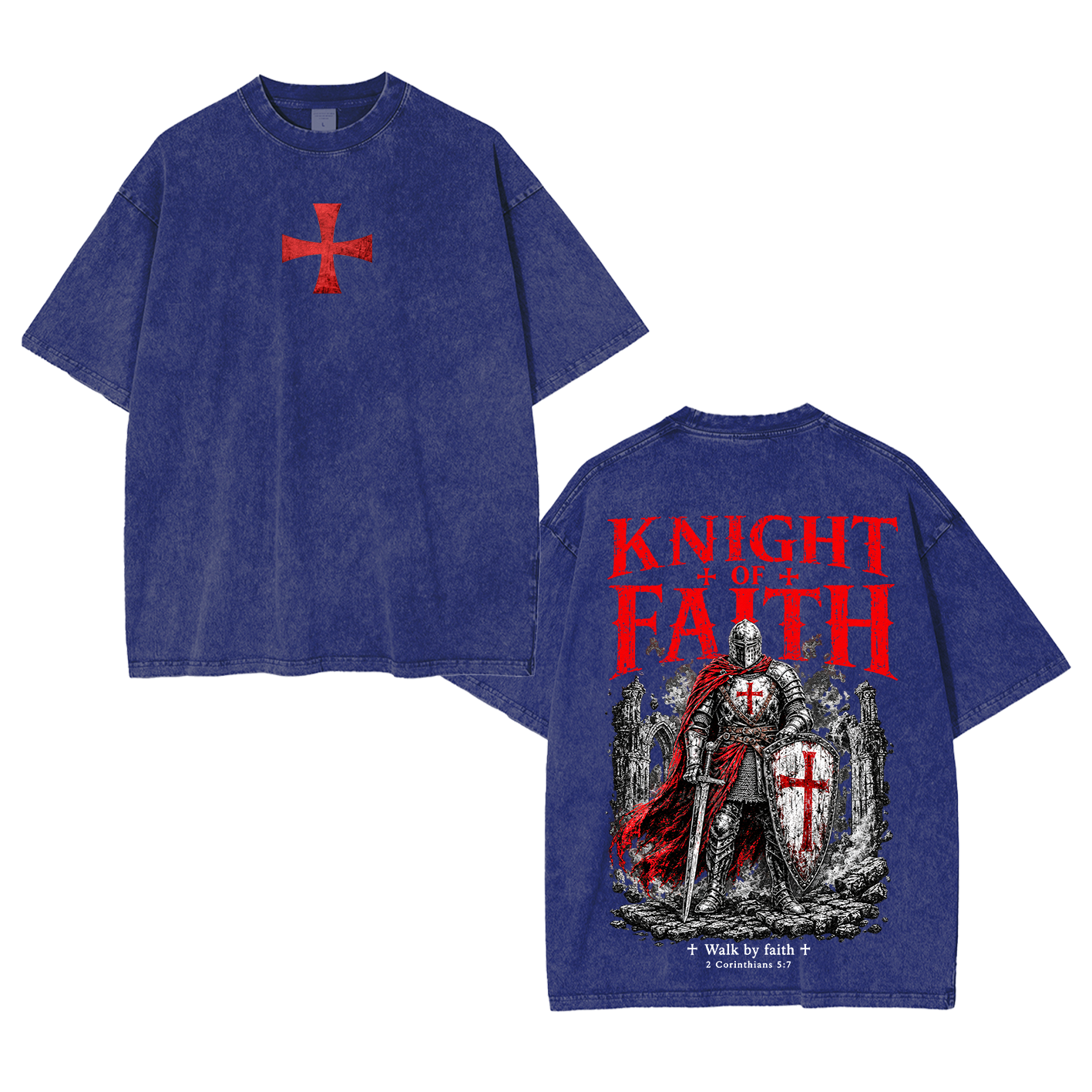 Knight of Faith Vintage Washed T-Shirt/Crewneck/Hoodie
