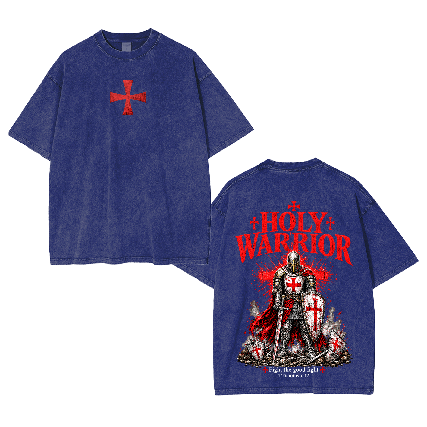 Holy Warrior Washed T-Shirt/Crewneck/Hoodie