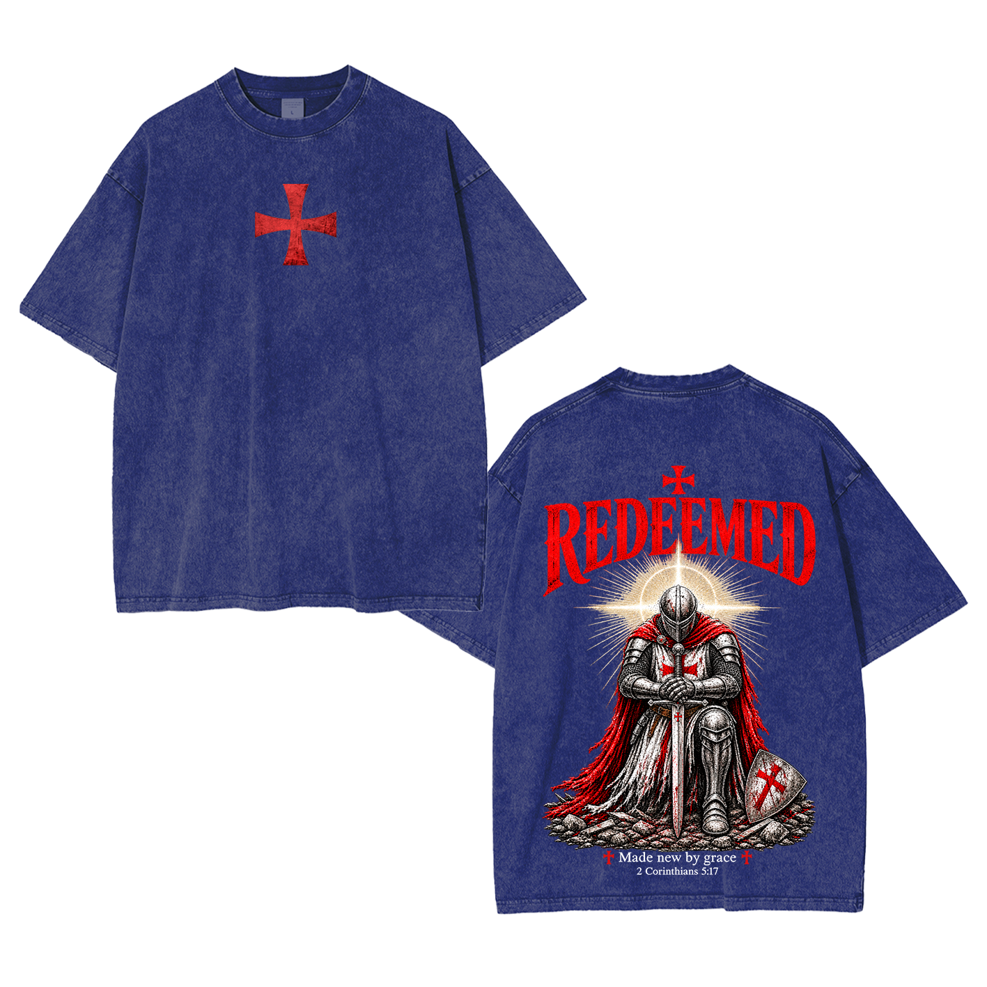 Redeemed by Grace Washed T-Shirt/Crewneck/Hoodie