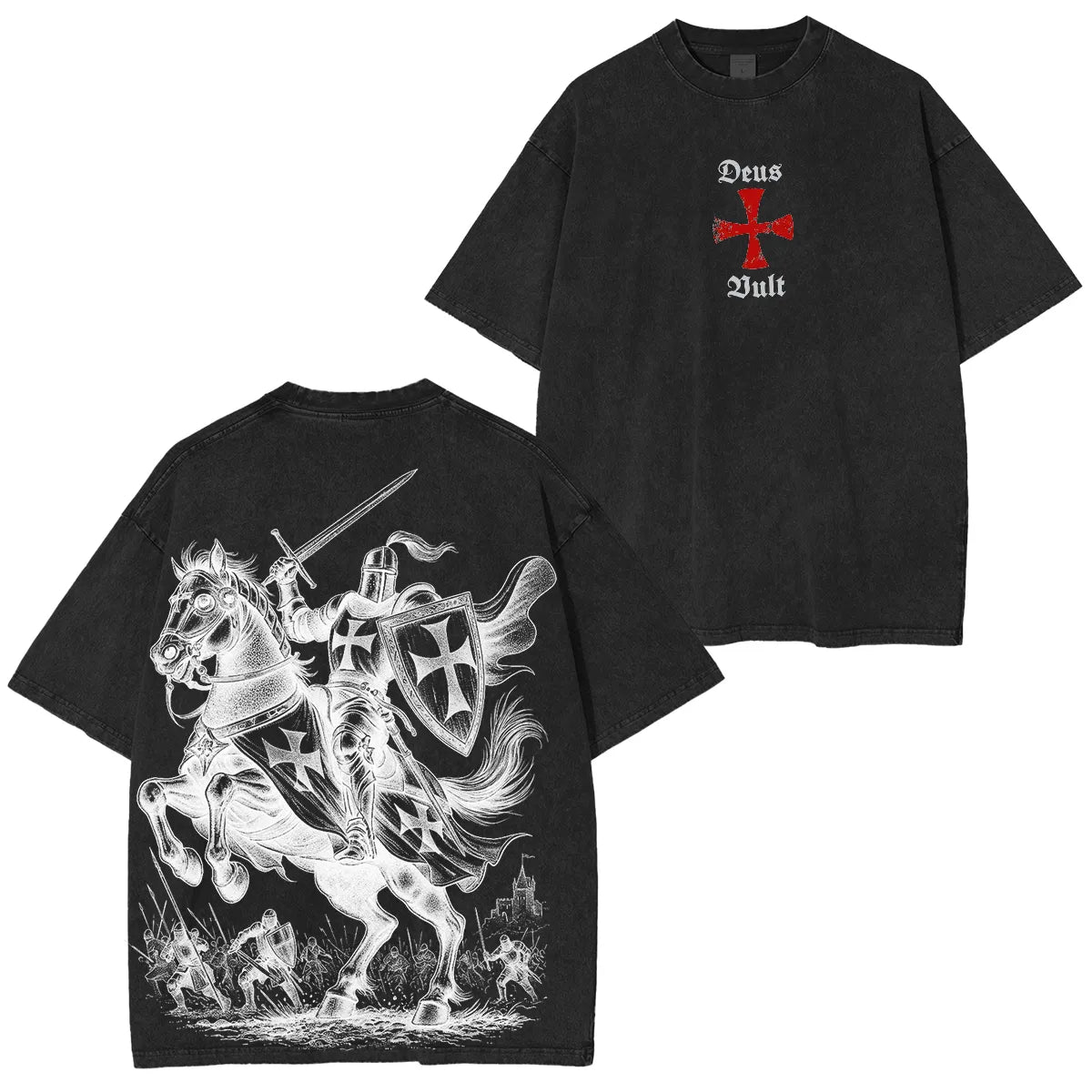 Black Templar Washed Unisex T-Shirt