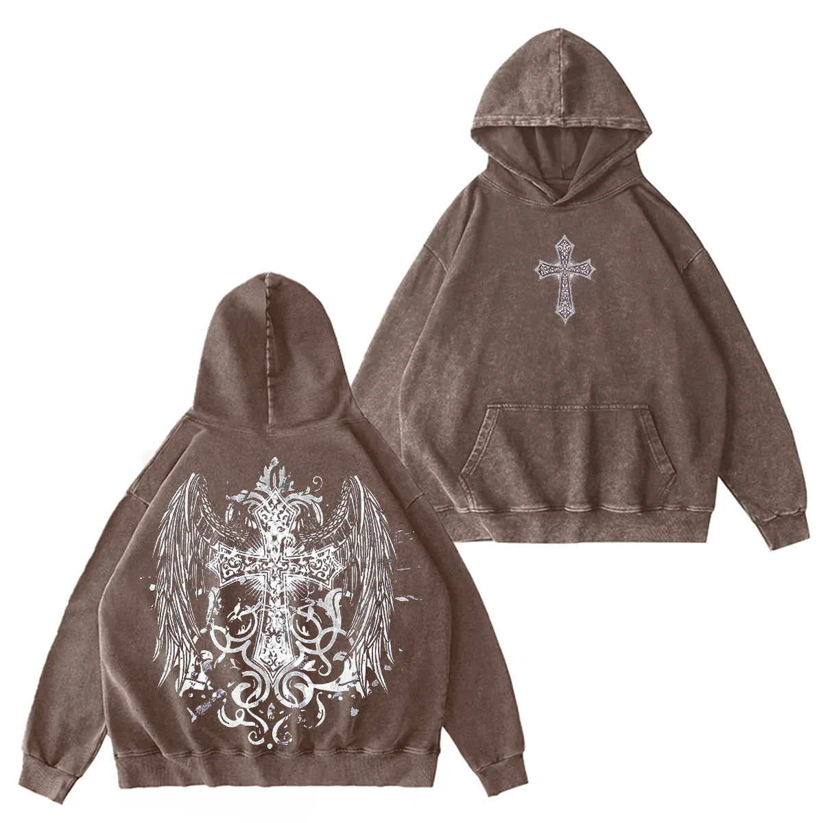 Wings of Conviction Ornate Cross Vintage Washed T-shirt/Crewneck/Hoodie