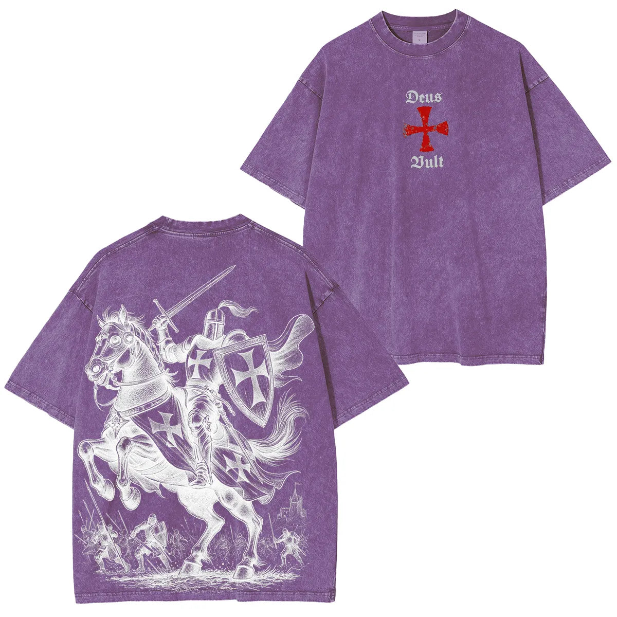 Black Templar Washed Unisex T-Shirt
