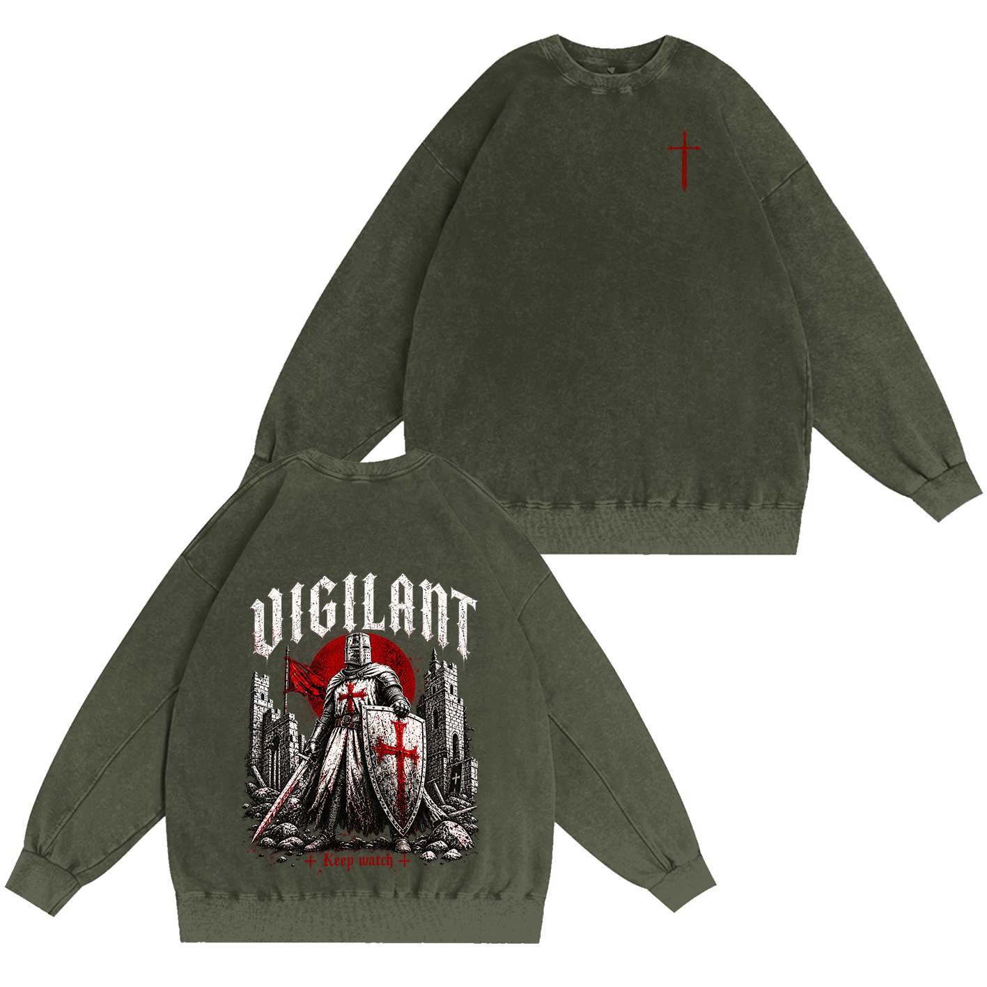 Vigilant Keep Watch Vintage Washed T-Shirt/Crewneck/Hoodie