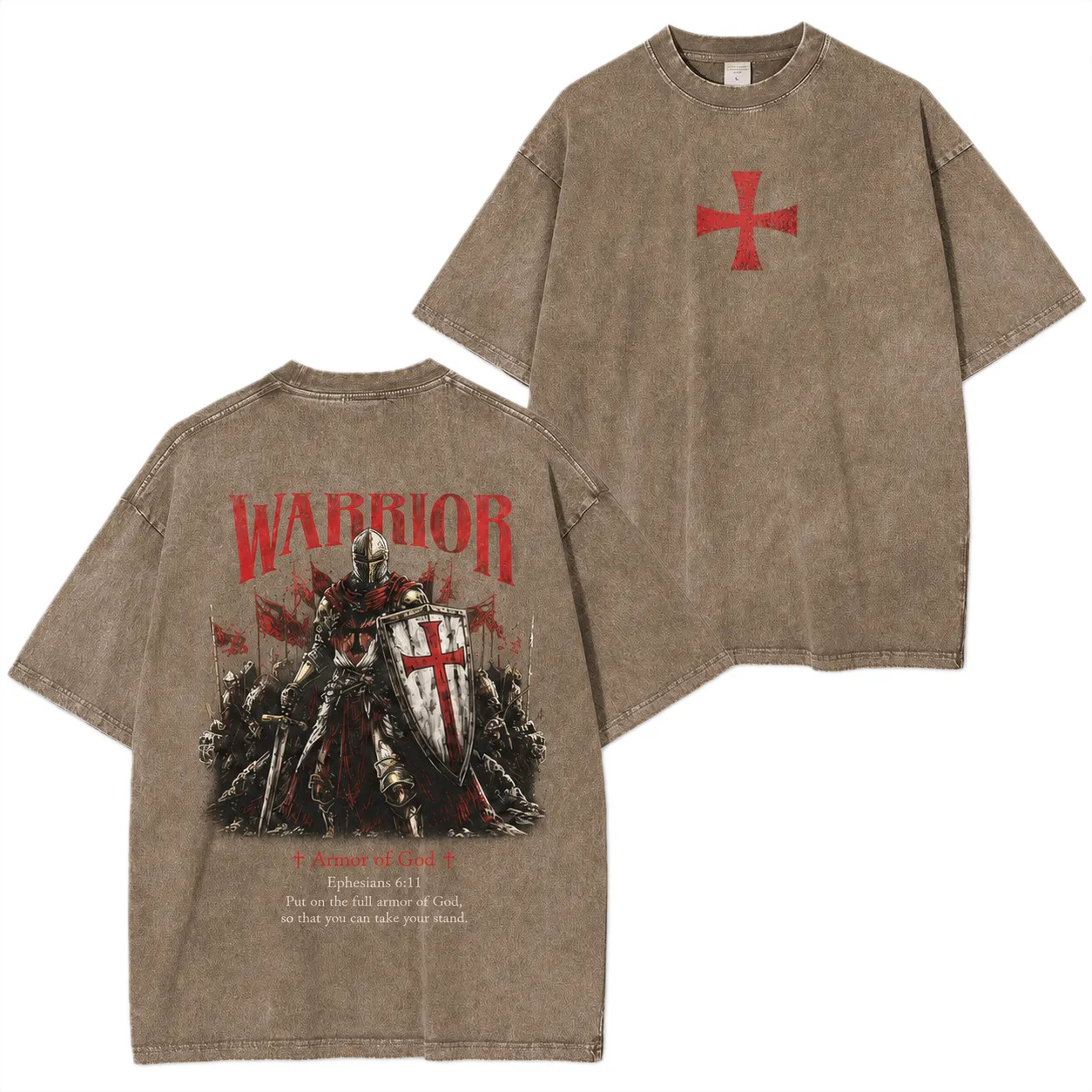 Armor of God Warrior Vintage Washed T-Shirt/Crewneck/Hoodie