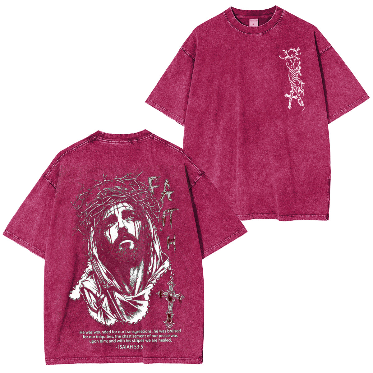 By His Stripes Vintage Washed Faith Tee