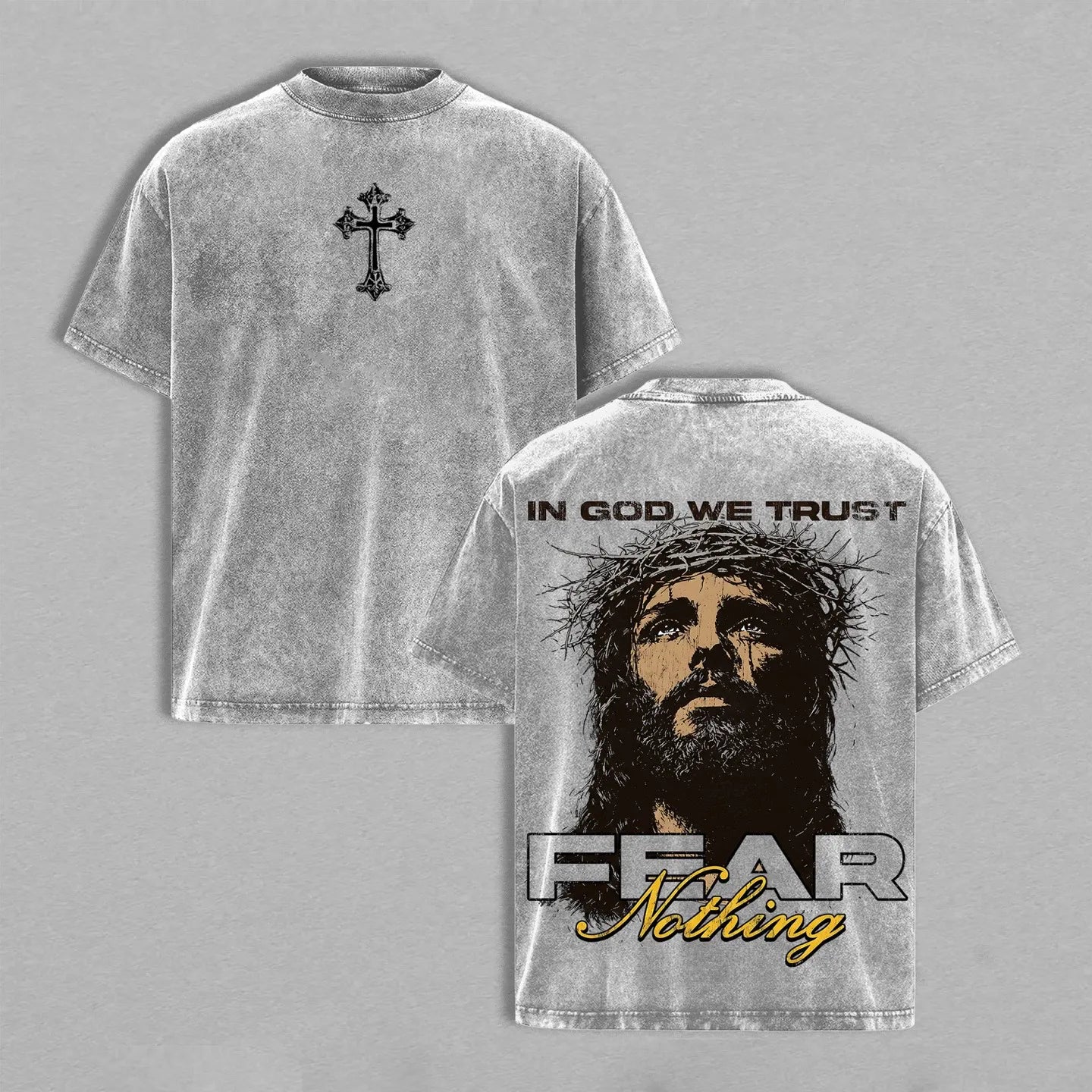 Fear Nothing Vintage Washed Faith Tee