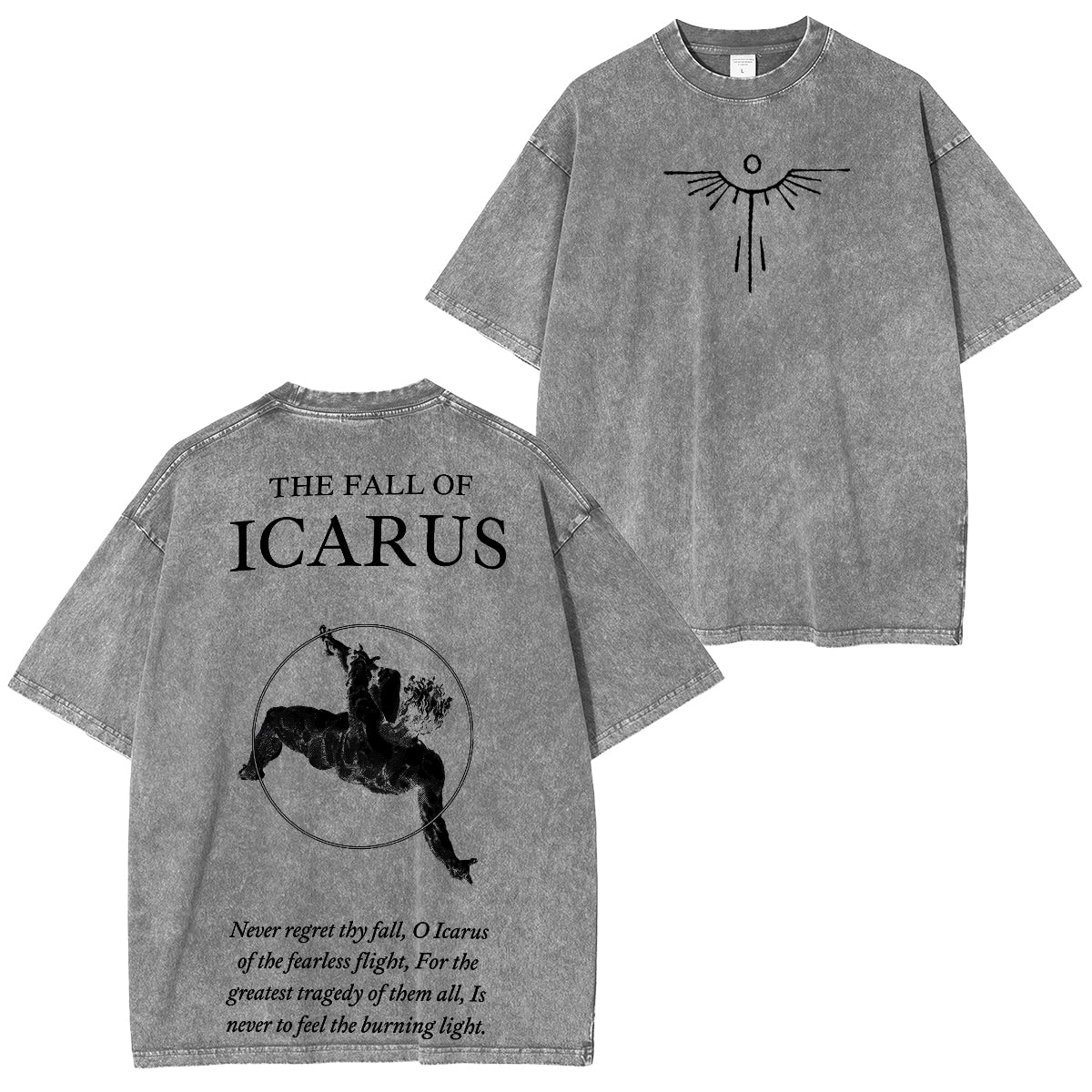 The Fall of Icarus - Broken Wings Washed Unisex T-Shirt
