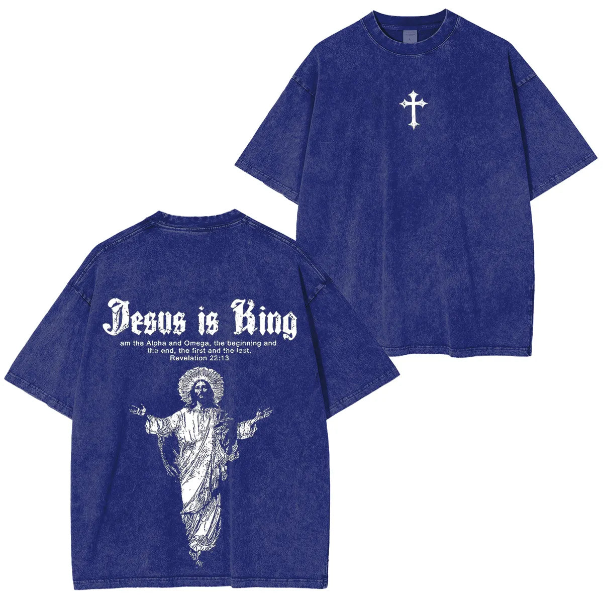 Jesus Is King Vintage Washed Unisex T-Shirt