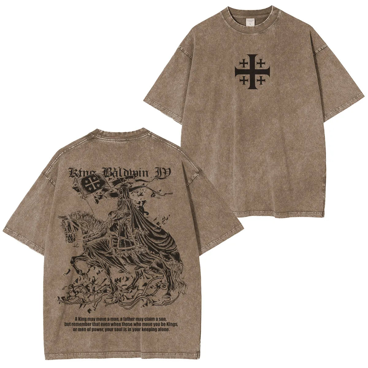 Kingbaldwin : won by the power of God Washed Unisex T-Shirt