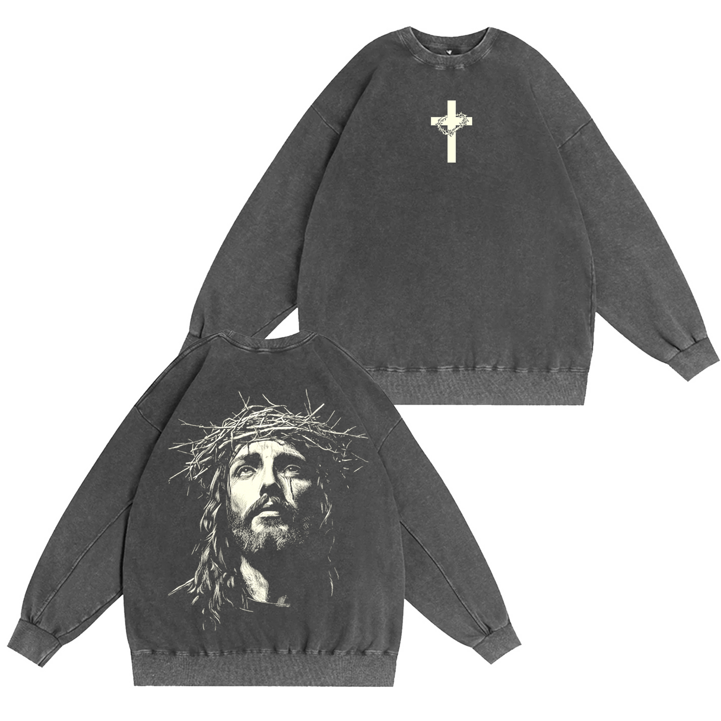 Crown Of Thorns Vintage Washed T-shirt/Crewneck/Hoodie