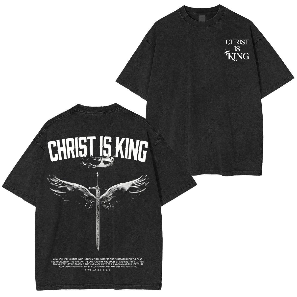 Christ the King Washed T-shirt/Crewneck/Hoodie
