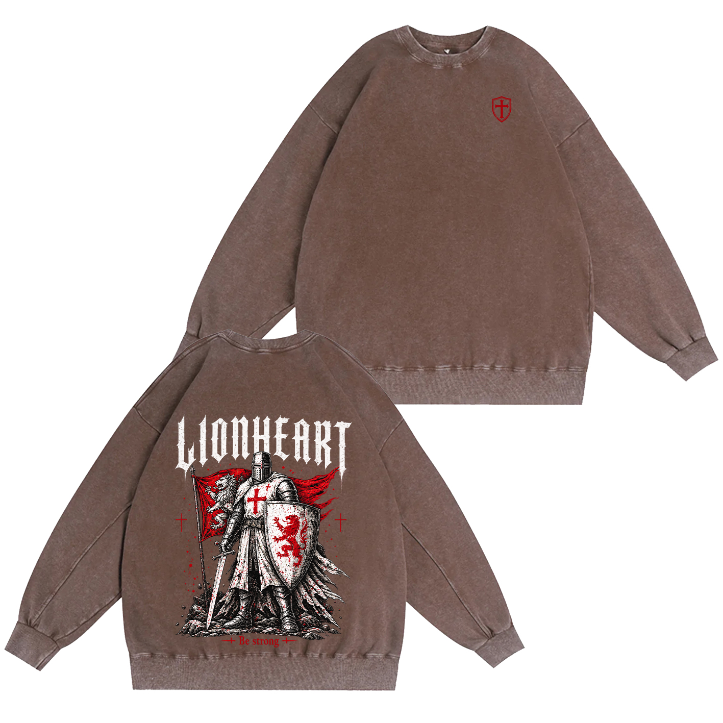 Lionheart Be Strong Vintage Washed T-Shirt/Crewneck/Hoodie