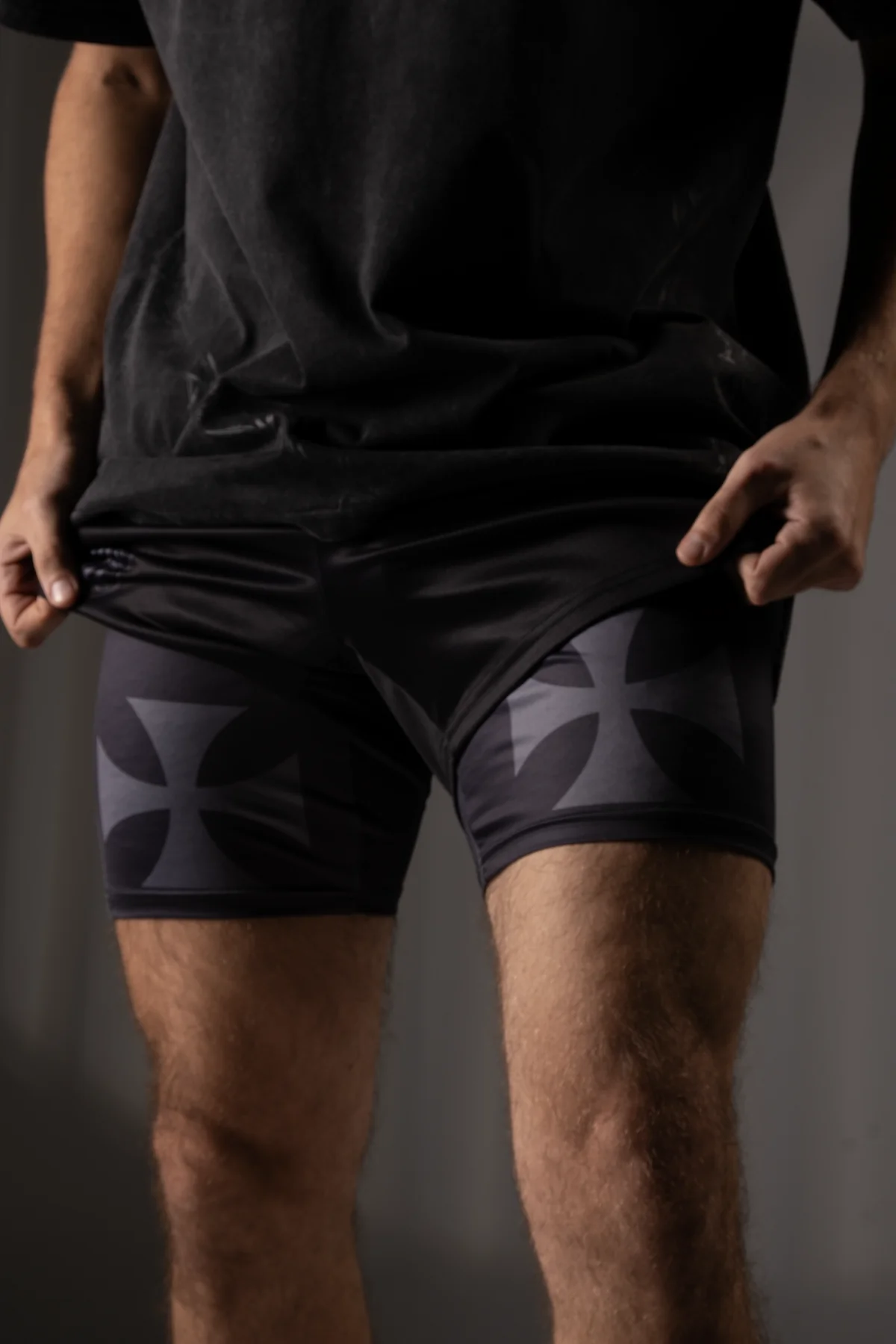 Crusader Cross Performance Shorts Black