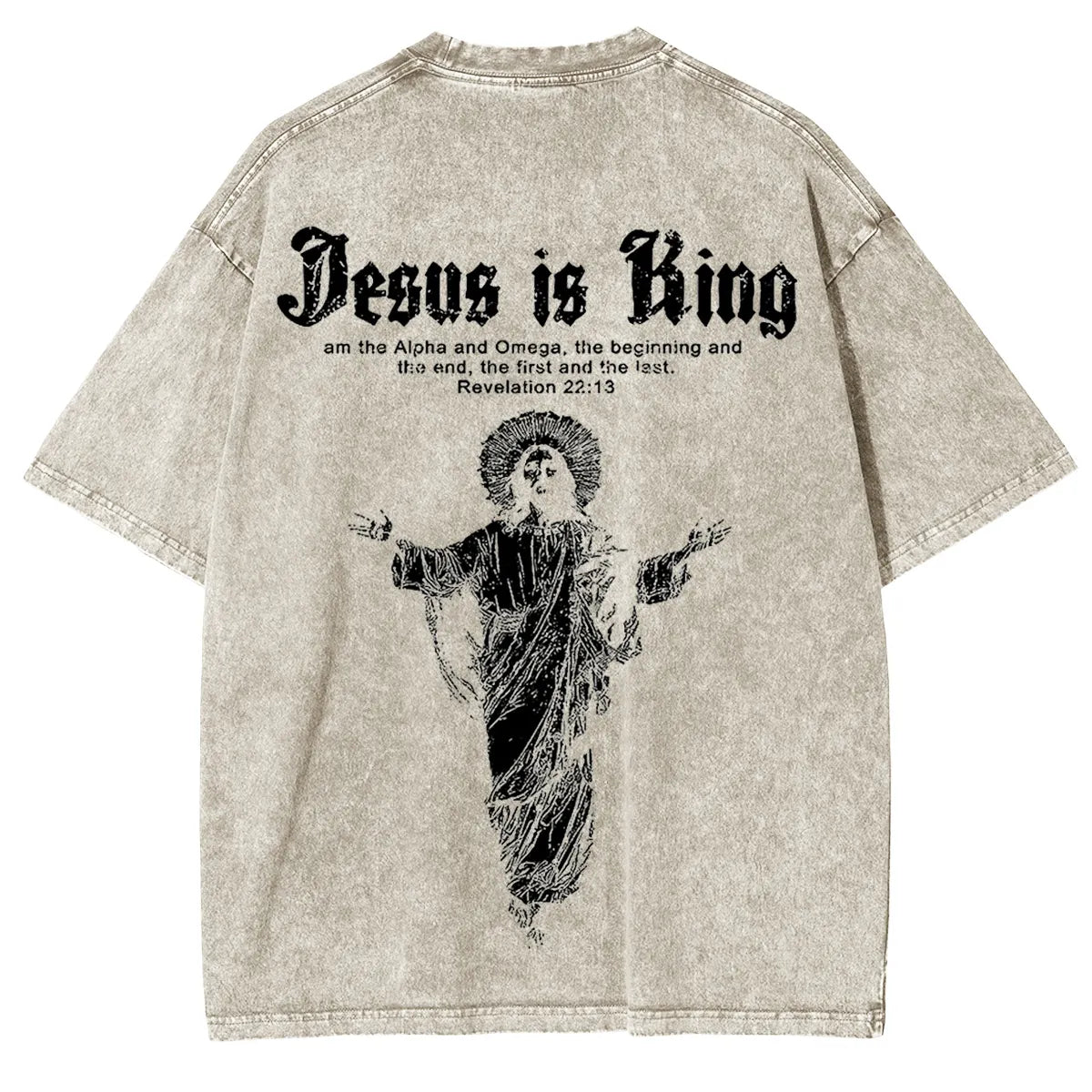 Jesus Is King Vintage Washed Unisex T-Shirt