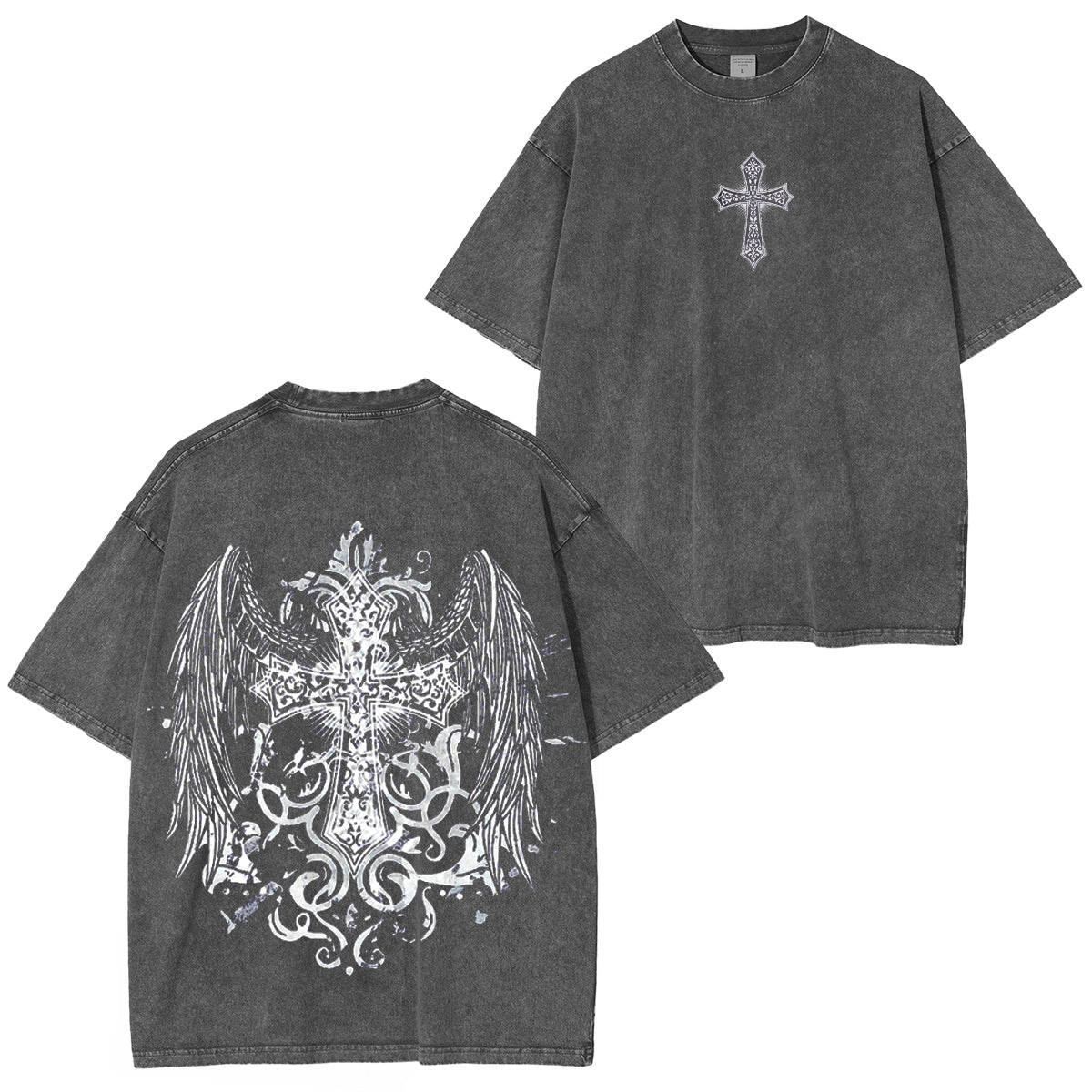 Wings of Conviction Ornate Cross Vintage Washed T-shirt/Crewneck/Hoodie