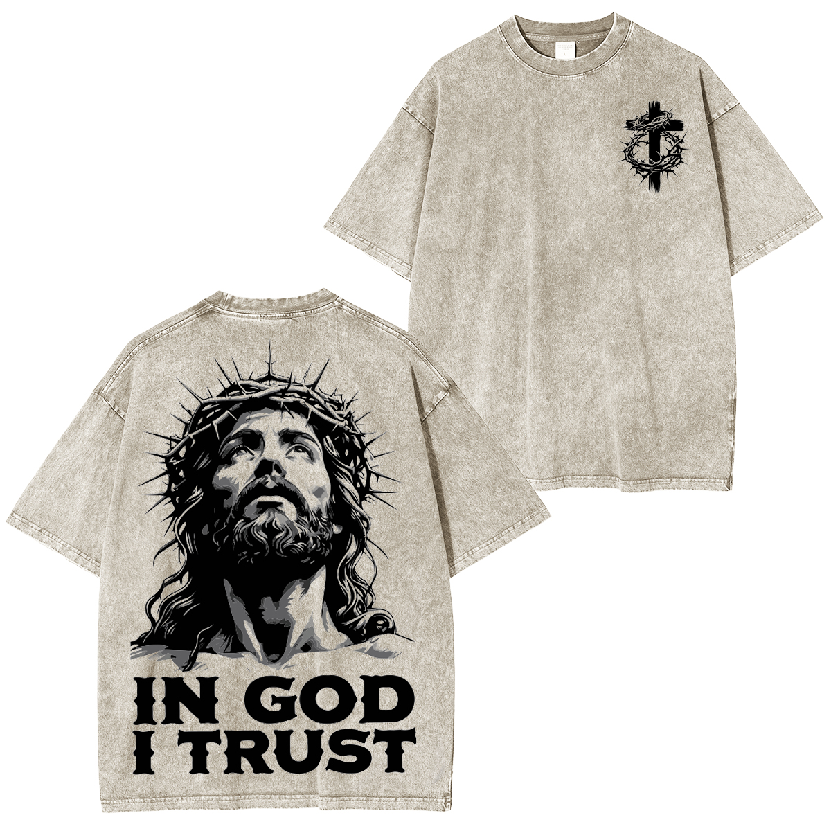 Christus Vincit, Christus Regnat, Christus Imperat  Washed T-shirt/Crewneck/Hoodie