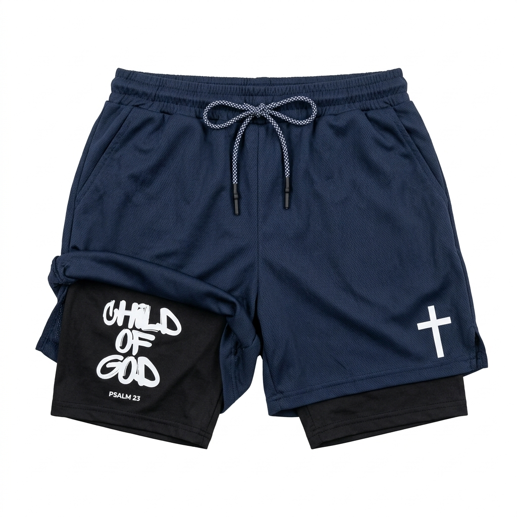 God, Psalm 23, Mesh Sports Shorts