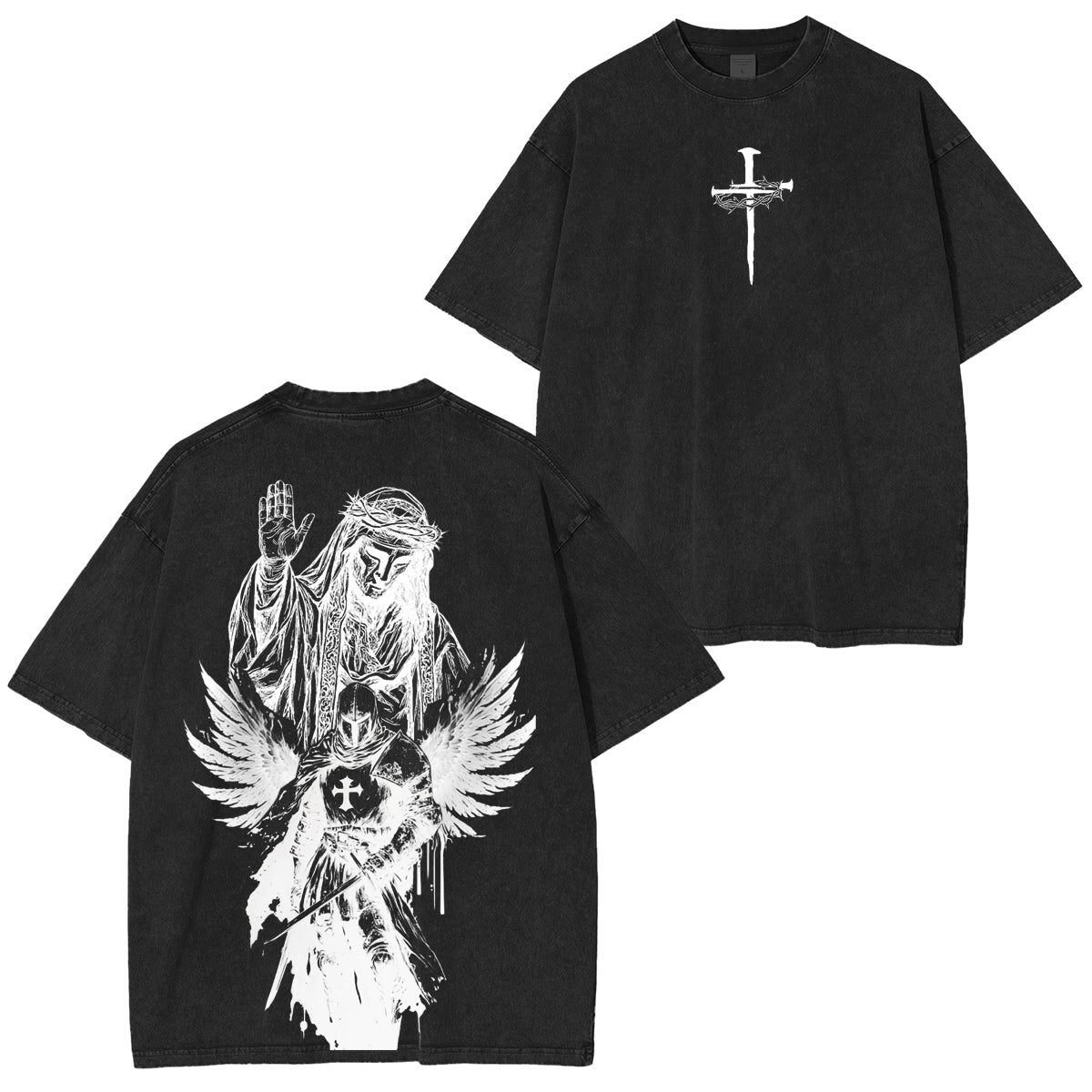 Angel Knight Washed Unisex T-Shirt