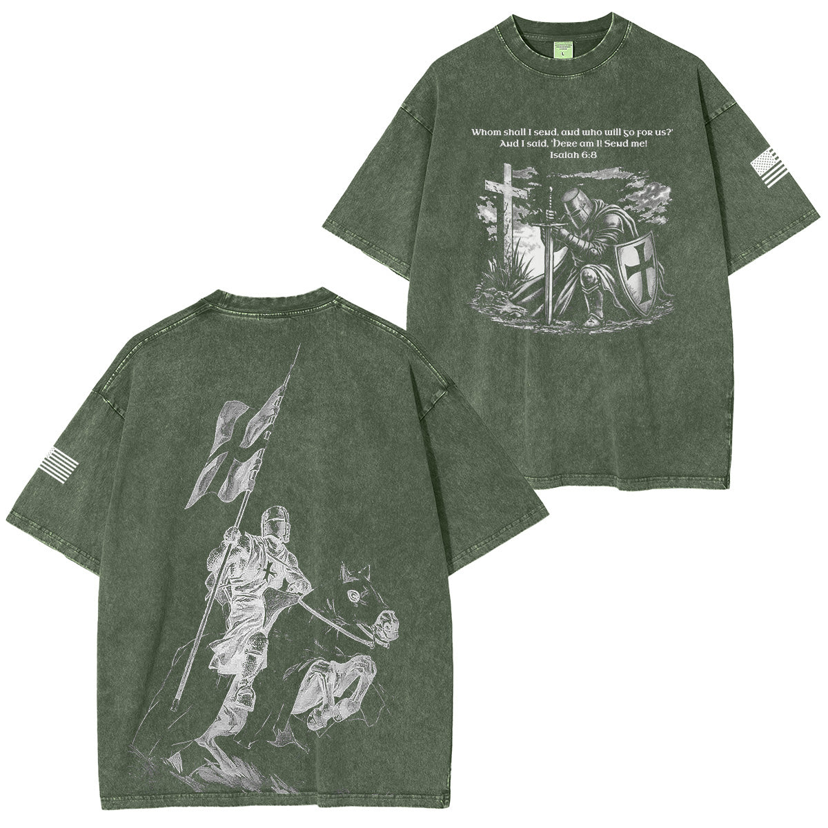 Crusader Knight Vintage Washed Unisex T-Shirt
