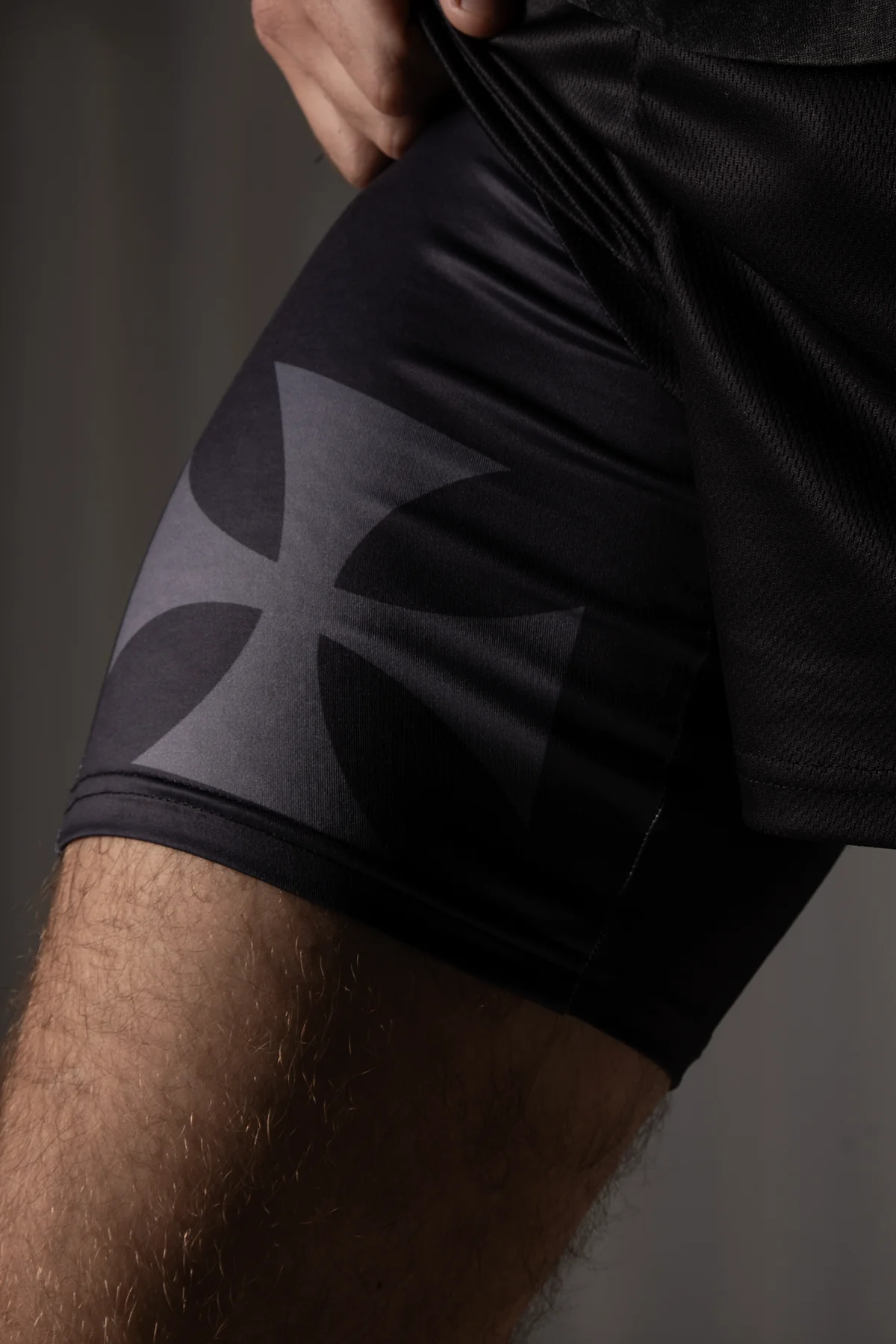 Crusader Cross Performance Shorts Black