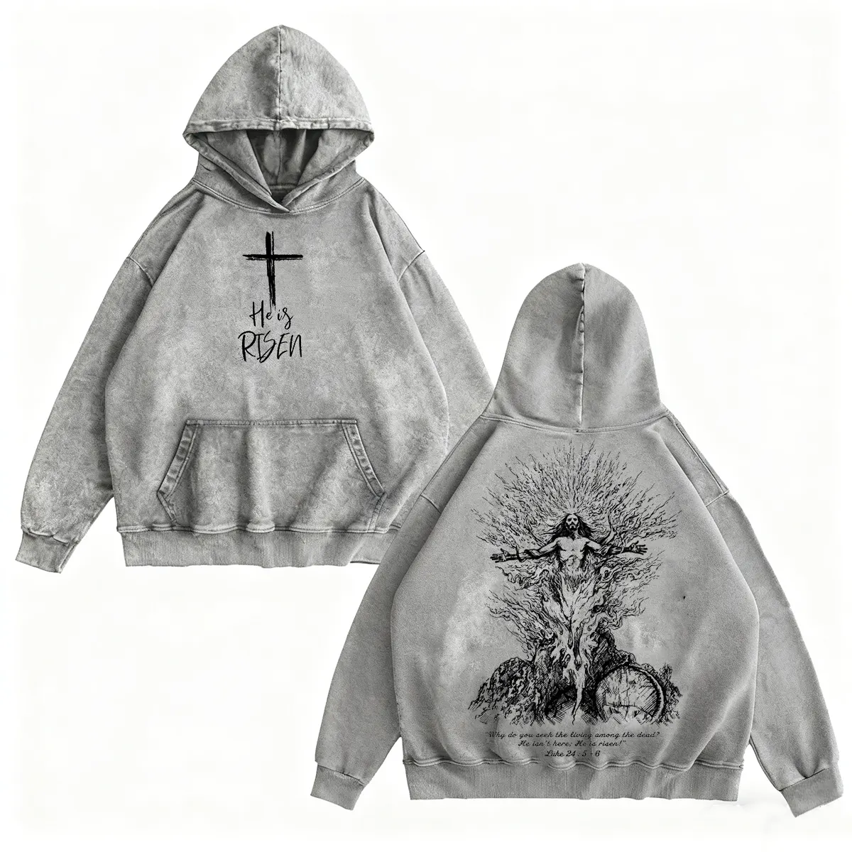 HeIs Risen Jesus Washed T-shirt/Crewneck/Hoodie