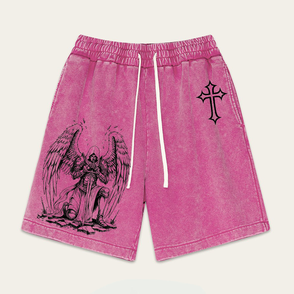 Angel Knight Washed Shorts