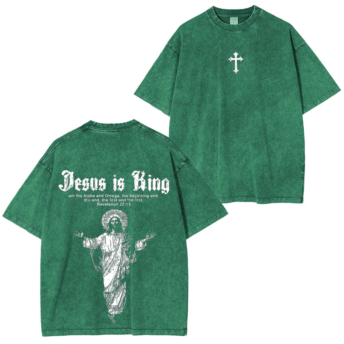 Jesus Is King Vintage Washed Unisex T-Shirt