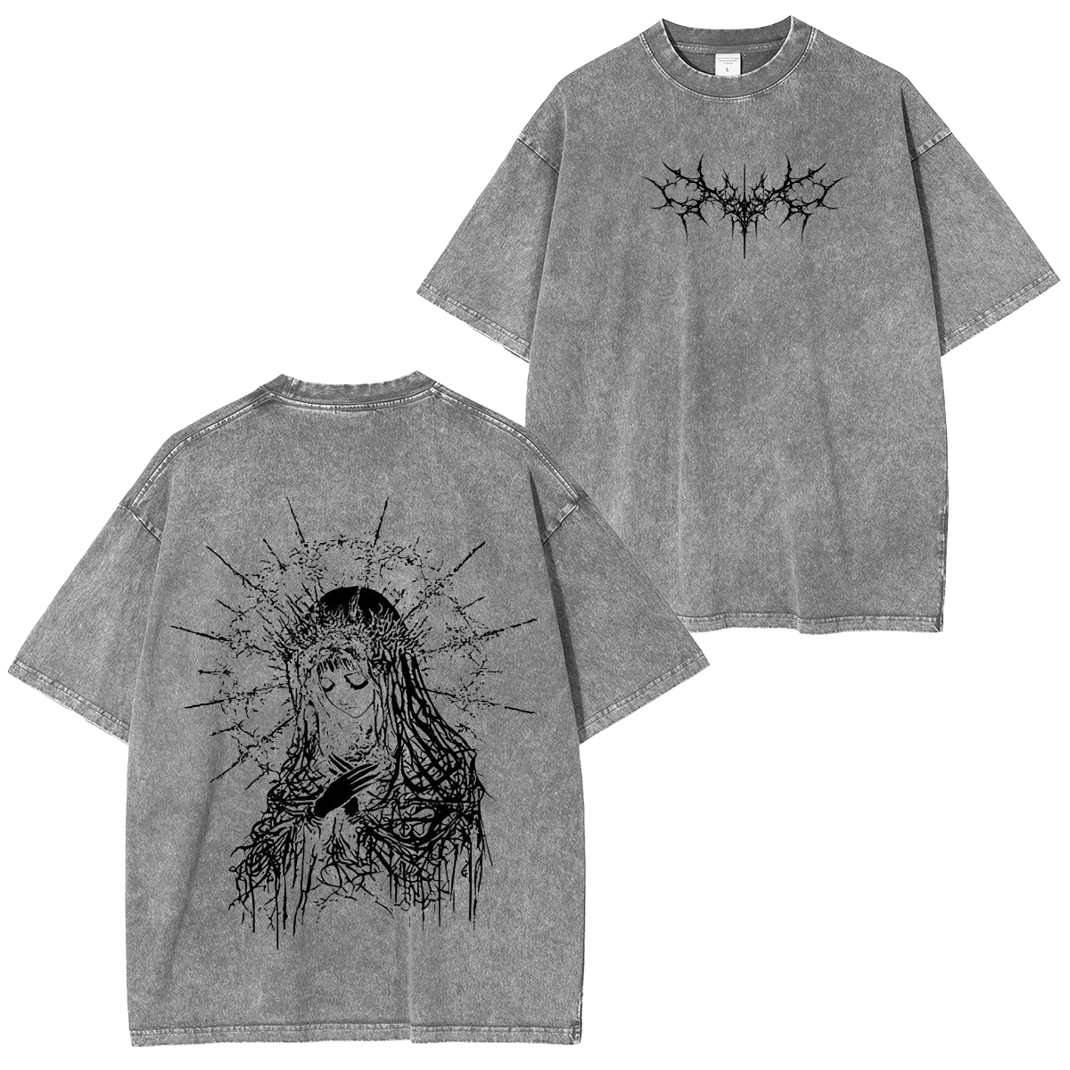 Gothic Angel Washed Unisex T-Shirt