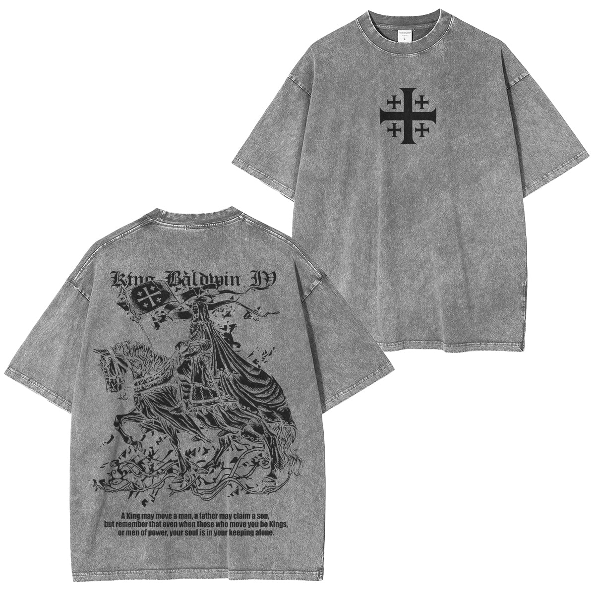 Kingbaldwin : won by the power of God Washed Unisex T-Shirt