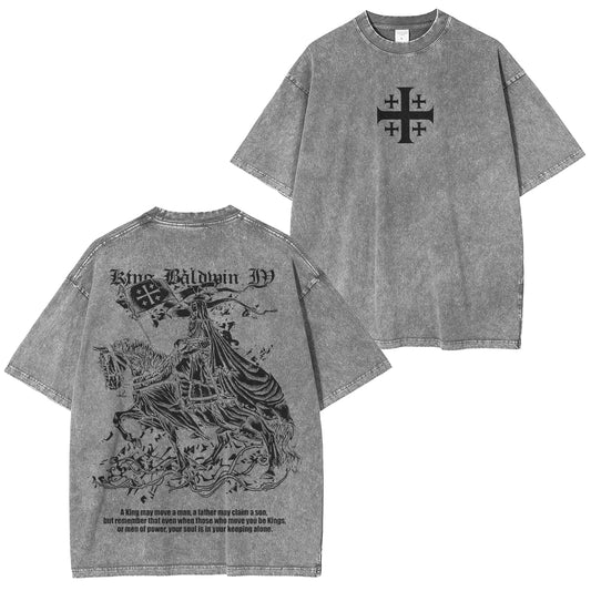 Kingbaldwin : won by the power of God Washed Unisex T-Shirt