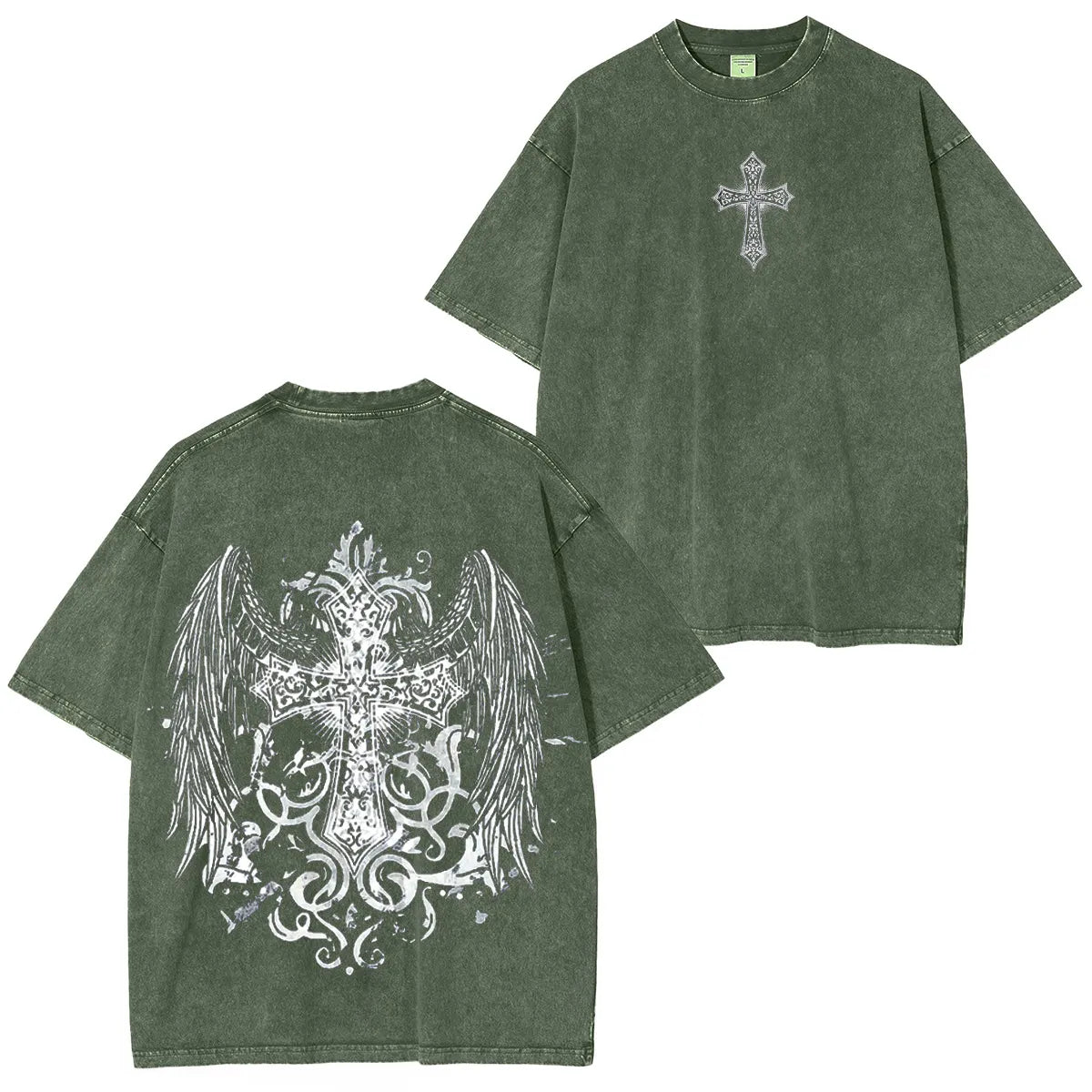 Wings of Conviction Ornate Cross Vintage Washed T-shirt/Crewneck/Hoodie