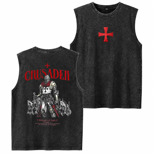 Vintage knight Christian Washed Tank top