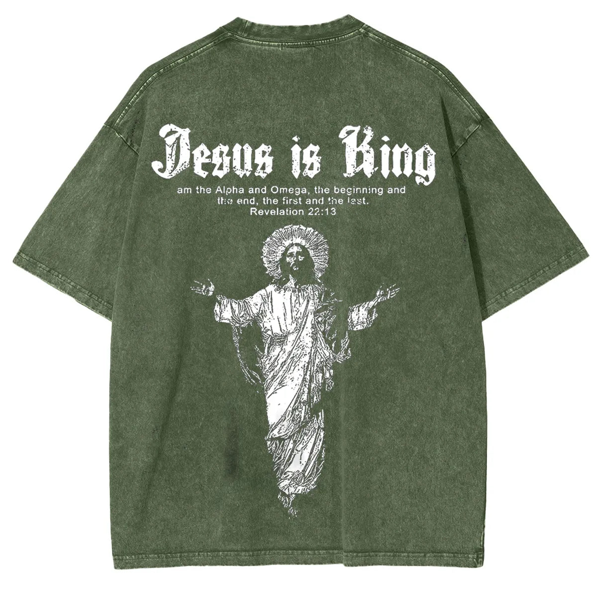 Jesus Is King Vintage Washed Unisex T-Shirt