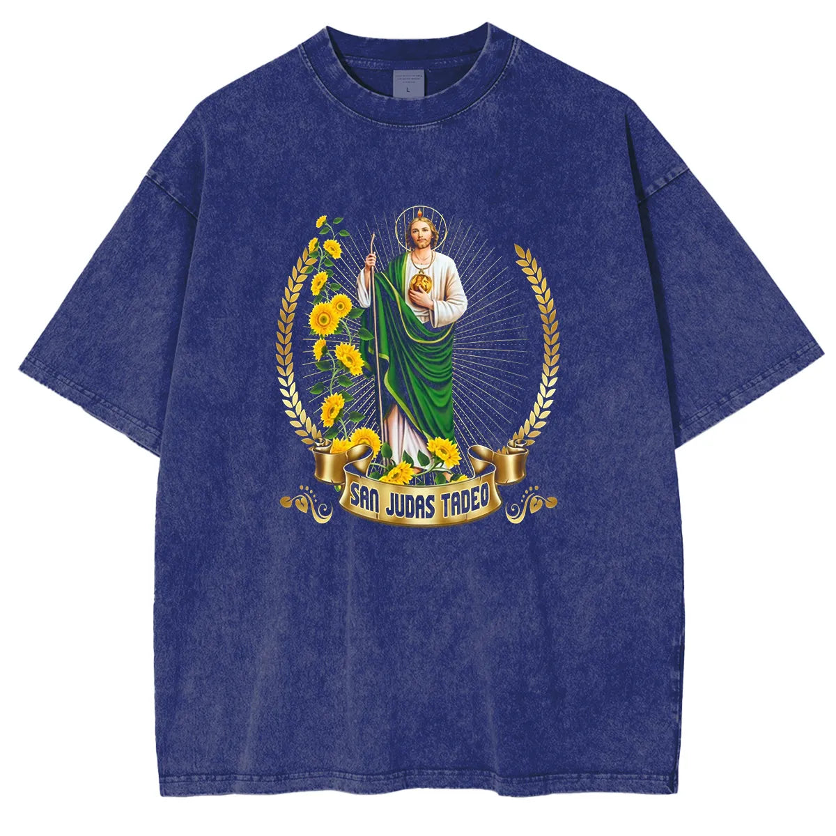 San Judas Tadeo Washed Unisex T-Shirt