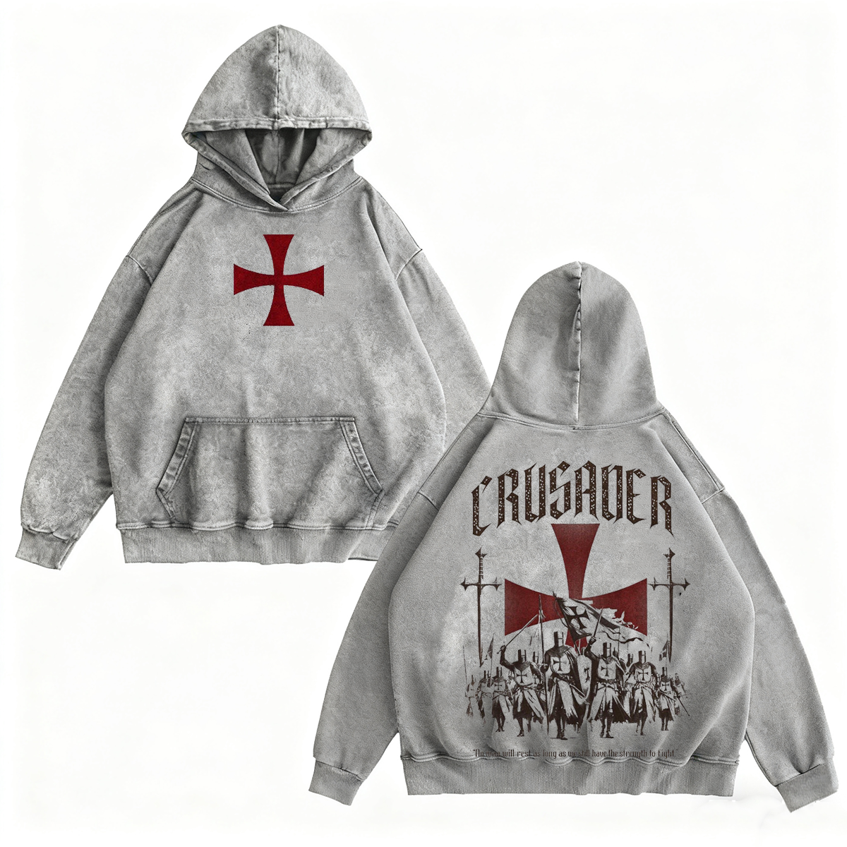 Crusader Knight Washed T-shirt/Crewneck/Hoodie
