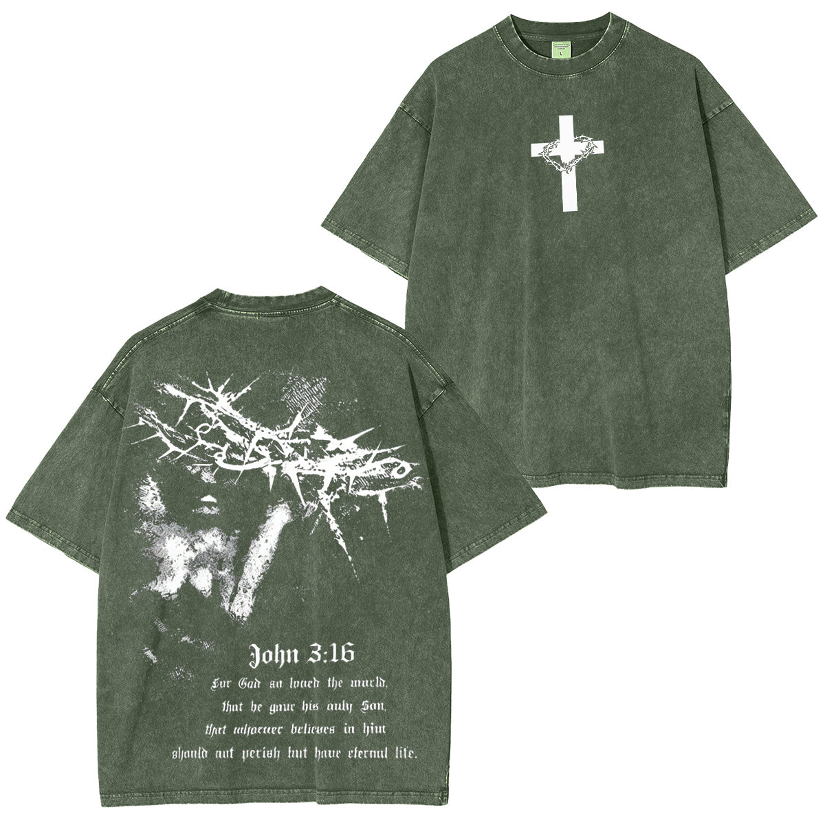 John316 For God So Loved The World Washed Unisex T-Shirt