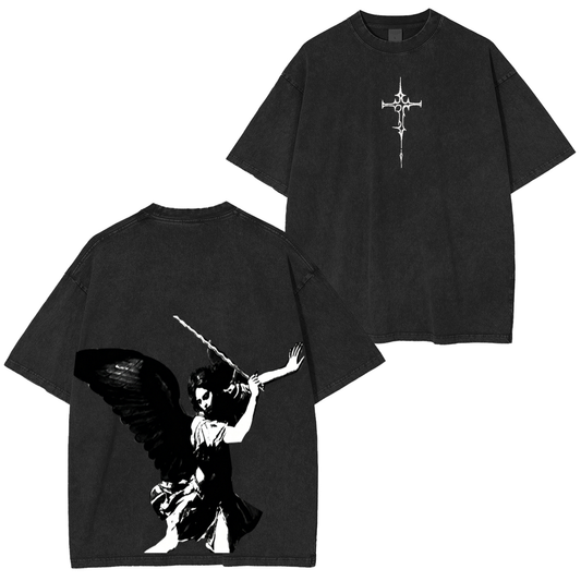 Archangel Saint Michael Vintage Washed Unisex T-Shirt
