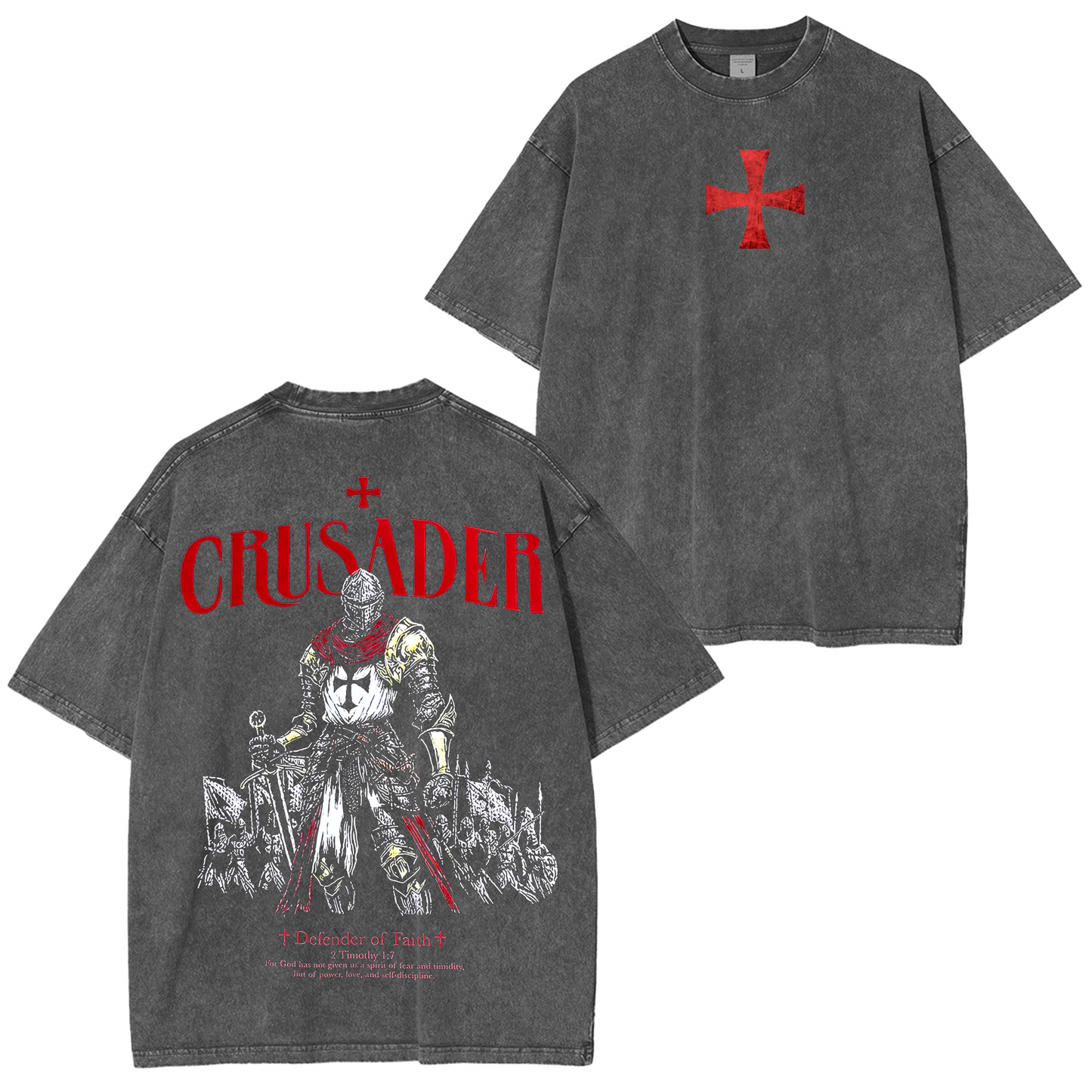 Vintage knight Christian Washed T-shirt/Crewneck/Hoodie
