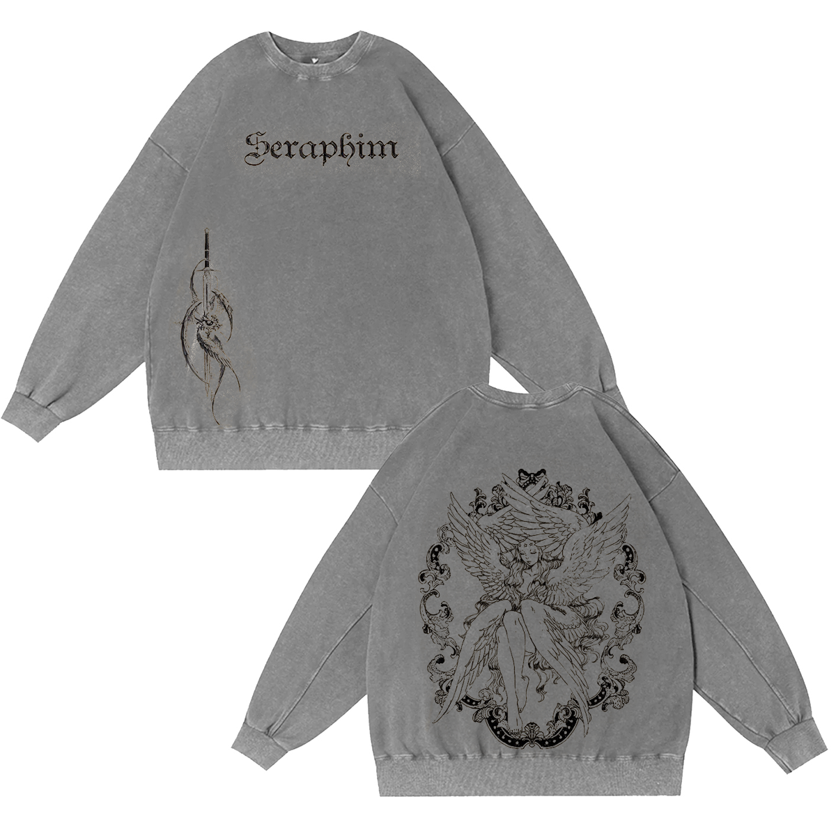 Fallen Angel Washed T-shirt/Crewneck