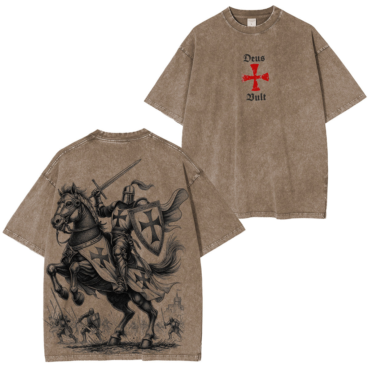 Black Templar Washed Unisex T-Shirt